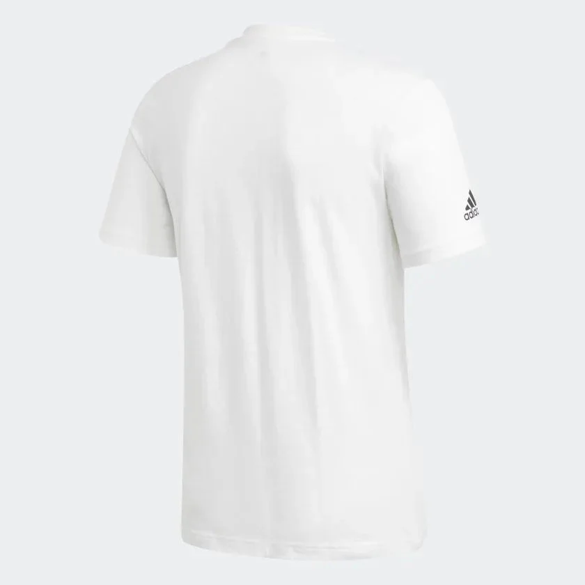 adidas 2019-20 Juventus Street Graphic Tee - White-Black - Image 2