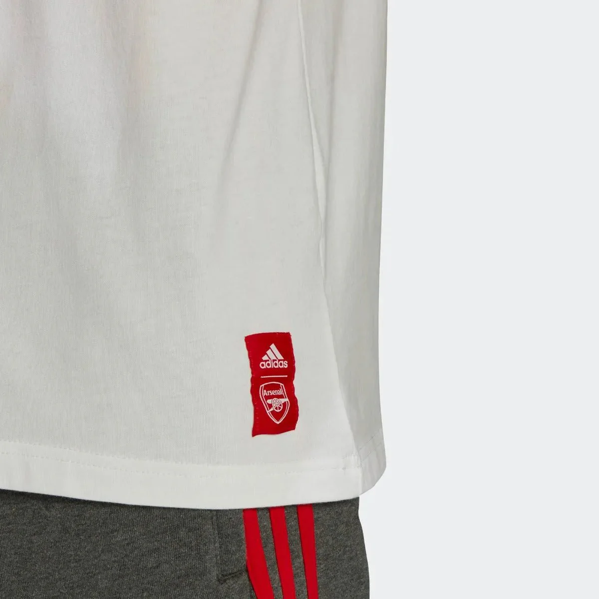 Adidas 2020-21 Arsenal DNA Tee - White-Red - Image 5