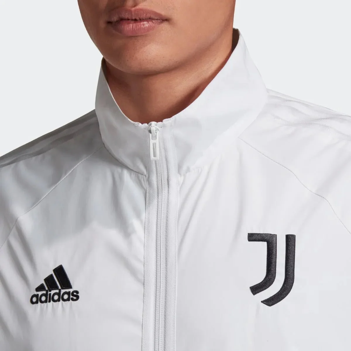 Adidas 2020-21 Juventus Anthem Jacket - White-Black - Image 3