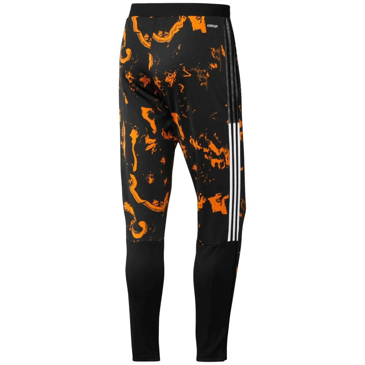 Adidas 2020-21 Juventus AOP Training Pants - Black-Orange - Image 2
