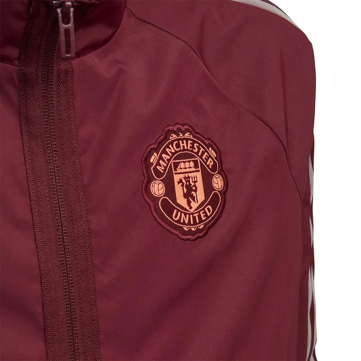 Adidas 2020-21 Manchester United Youth Anthem Jacket - Maroon - Image 4