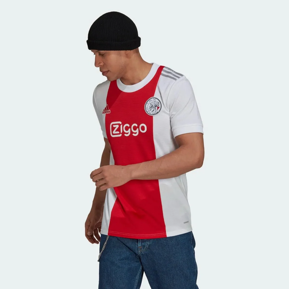 Adidas 2021-22 Ajax Home Jersey - Red-White - Image 3