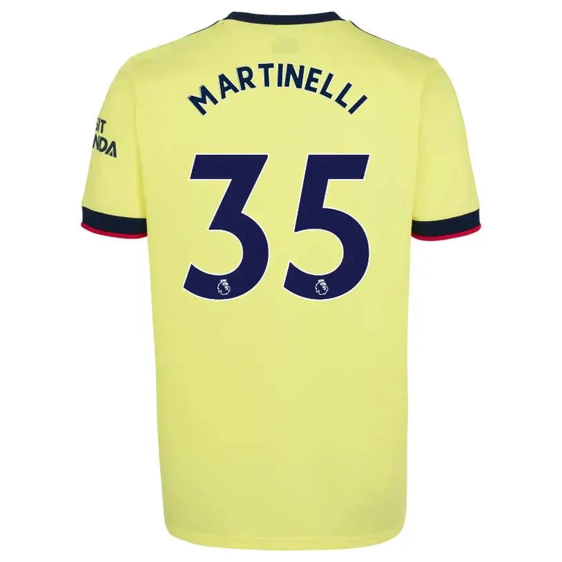 Adidas 2021-22 Arsenal Away Jersey - Pearl Citrine - Image 4