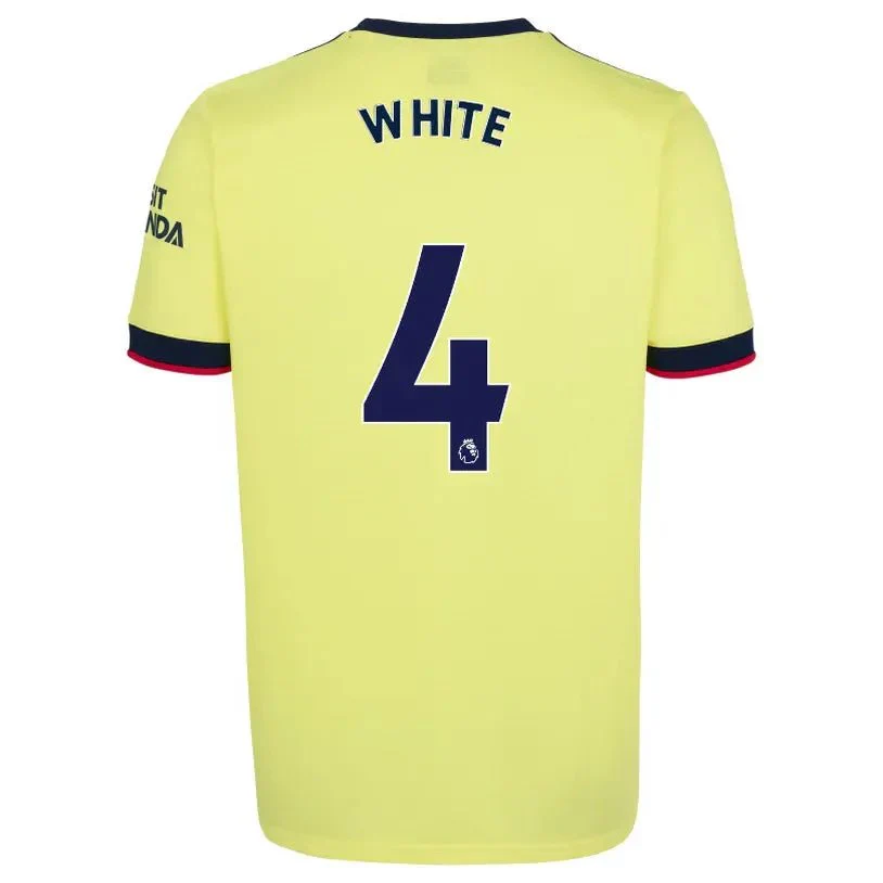 Adidas 2021-22 Arsenal Away Jersey - Pearl Citrine - Image 5