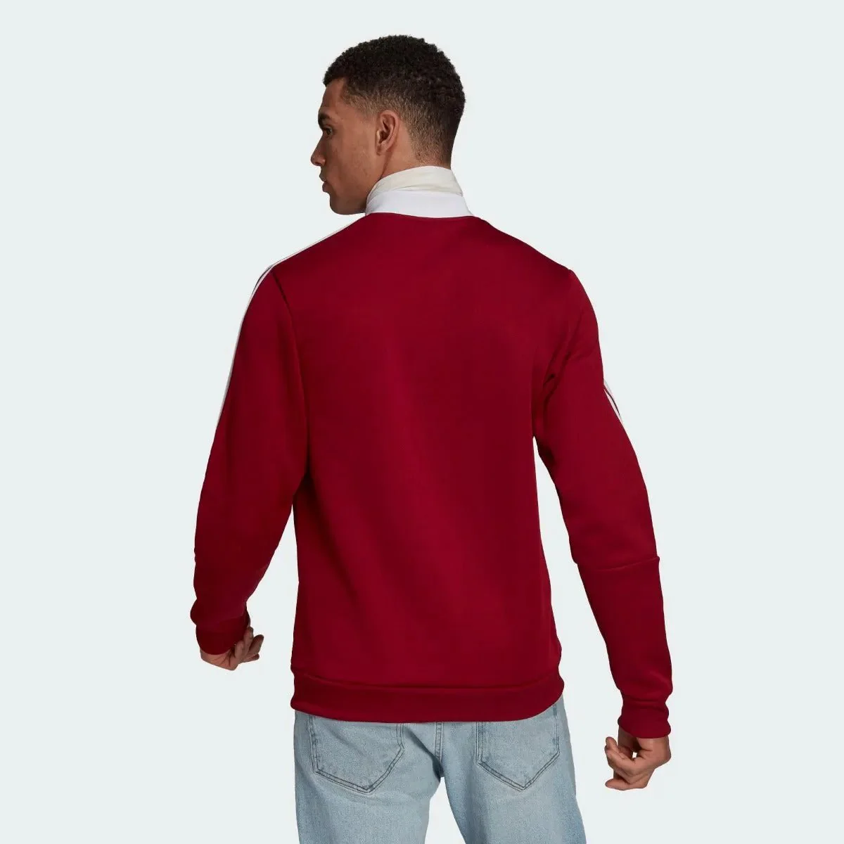 Adidas 2021-22 Bayern Munchen Anthem Jacket - Craft Red-White - Image 3