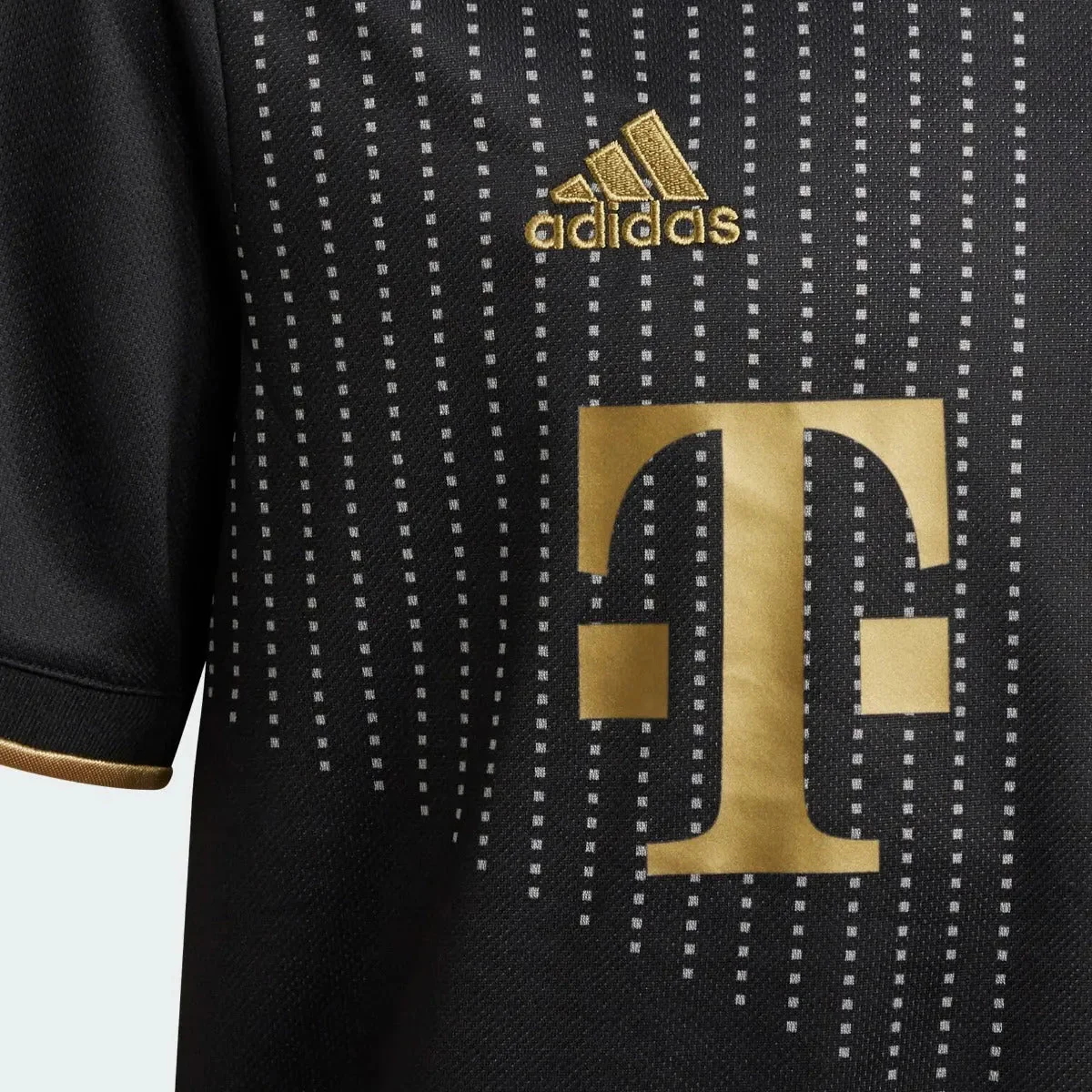 Adidas 2021-22 Bayern Munchen Youth Away Jersey - Black-Gold - Image 4