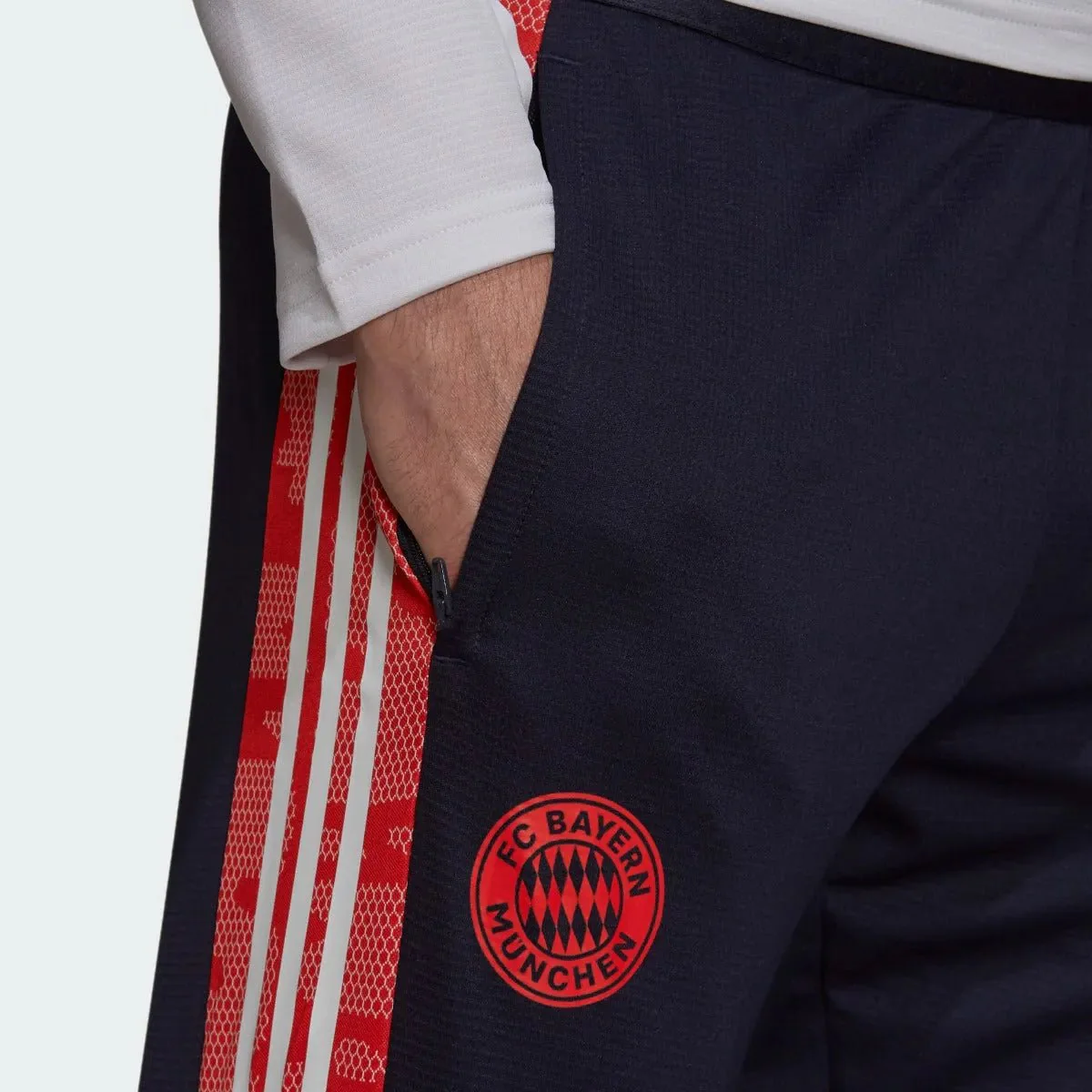 Adidas 2021-22 Bayern Munich Euro Training Pants - Navy-Red-White - Image 4