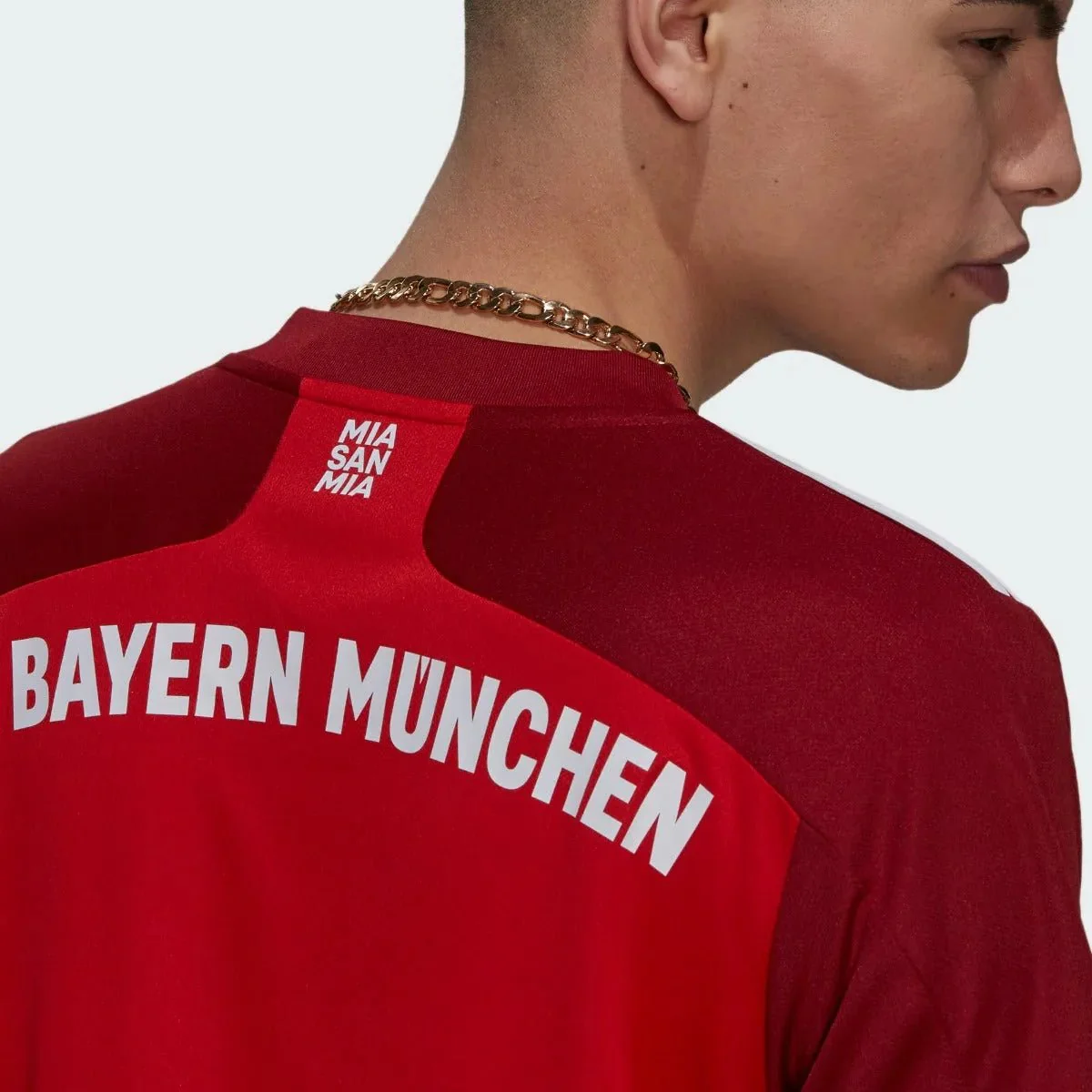 Adidas 2021-22 Bayern Munich Home Jersey - True Red - Image 4