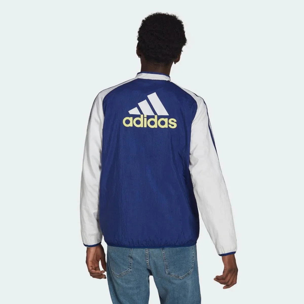 adidas 2021-22 Juventus Icons Woven Jacket - Victory Blue-White - Image 2