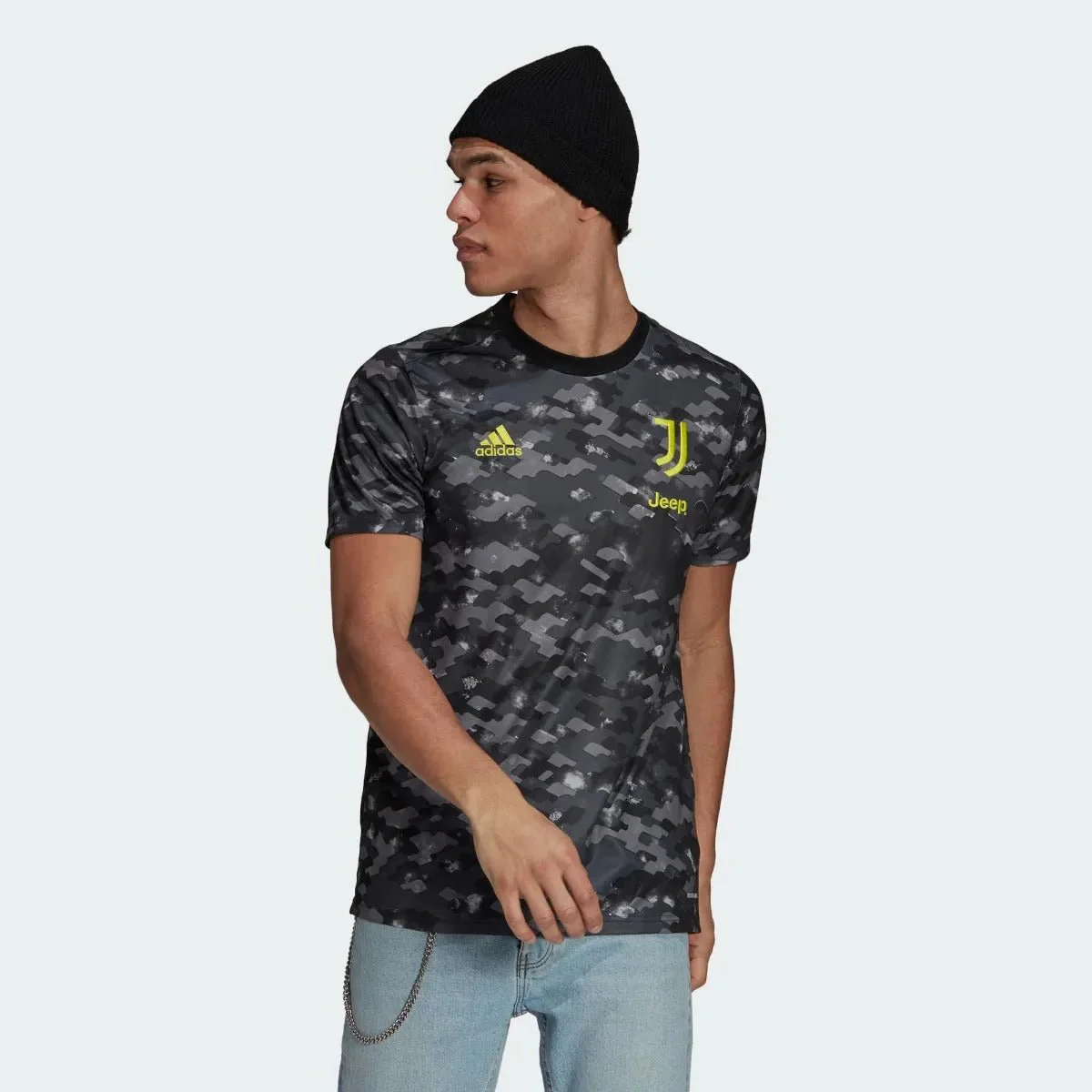 Adidas 2021-22 Juventus Pre-Match Jersey - Camo - Image 2