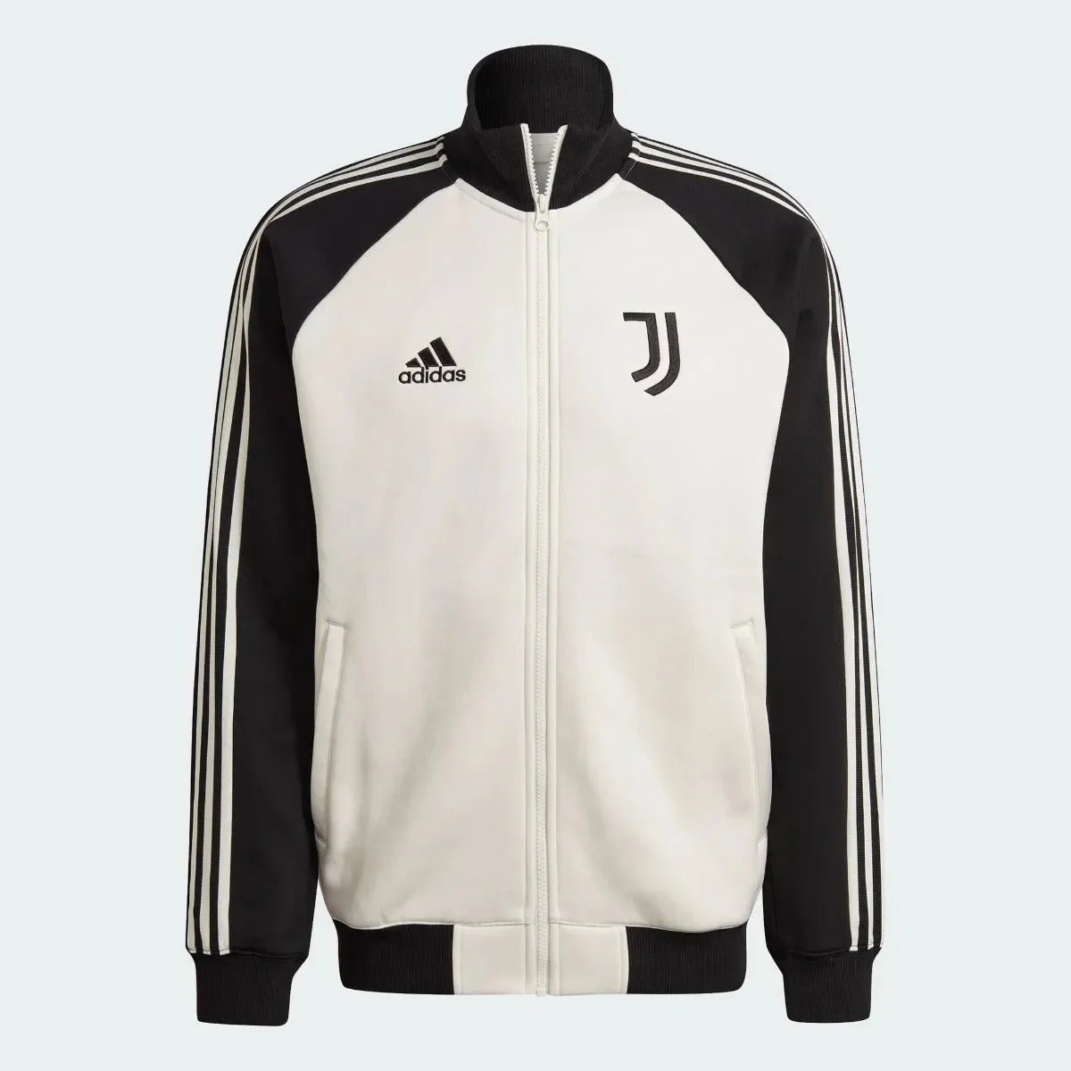 adidas 2021-22 Juventus Tiro 21 Anthem Jacket - Chalk White-Black