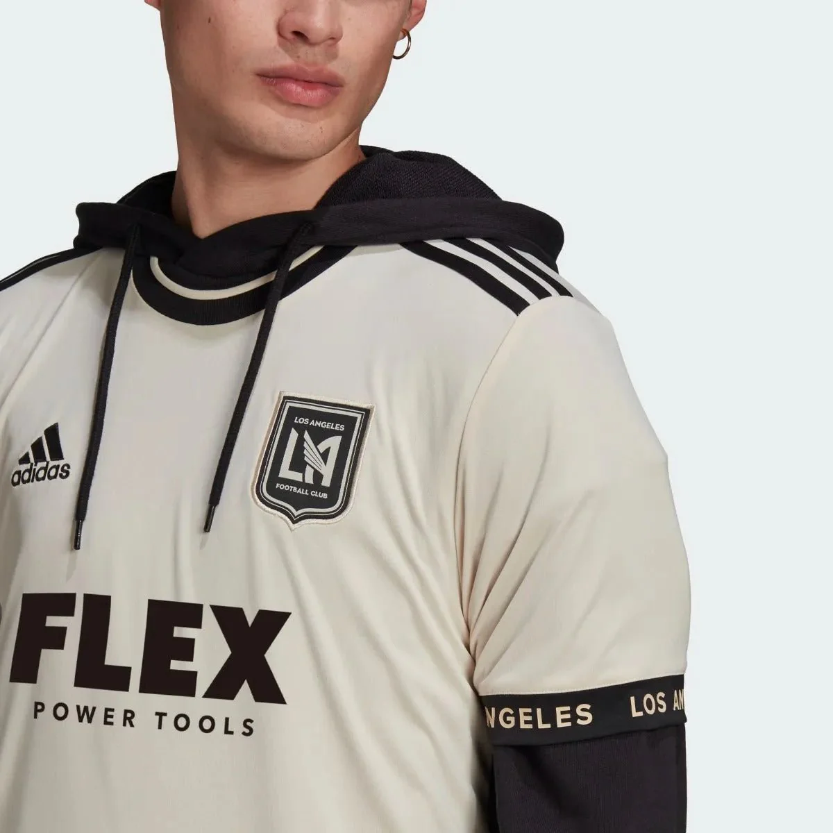 Adidas 2021-22 LAFC Away Jersey - Beige-Black - Image 4