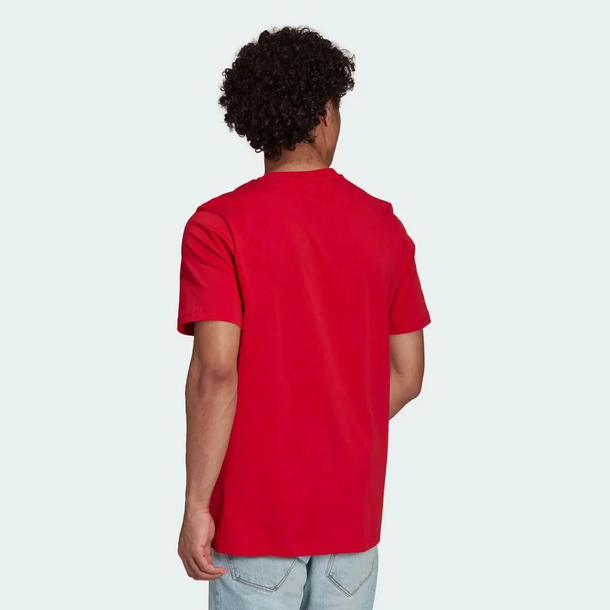 Adidas 2021-22 Manchester United Street Tee - Red - Image 3
