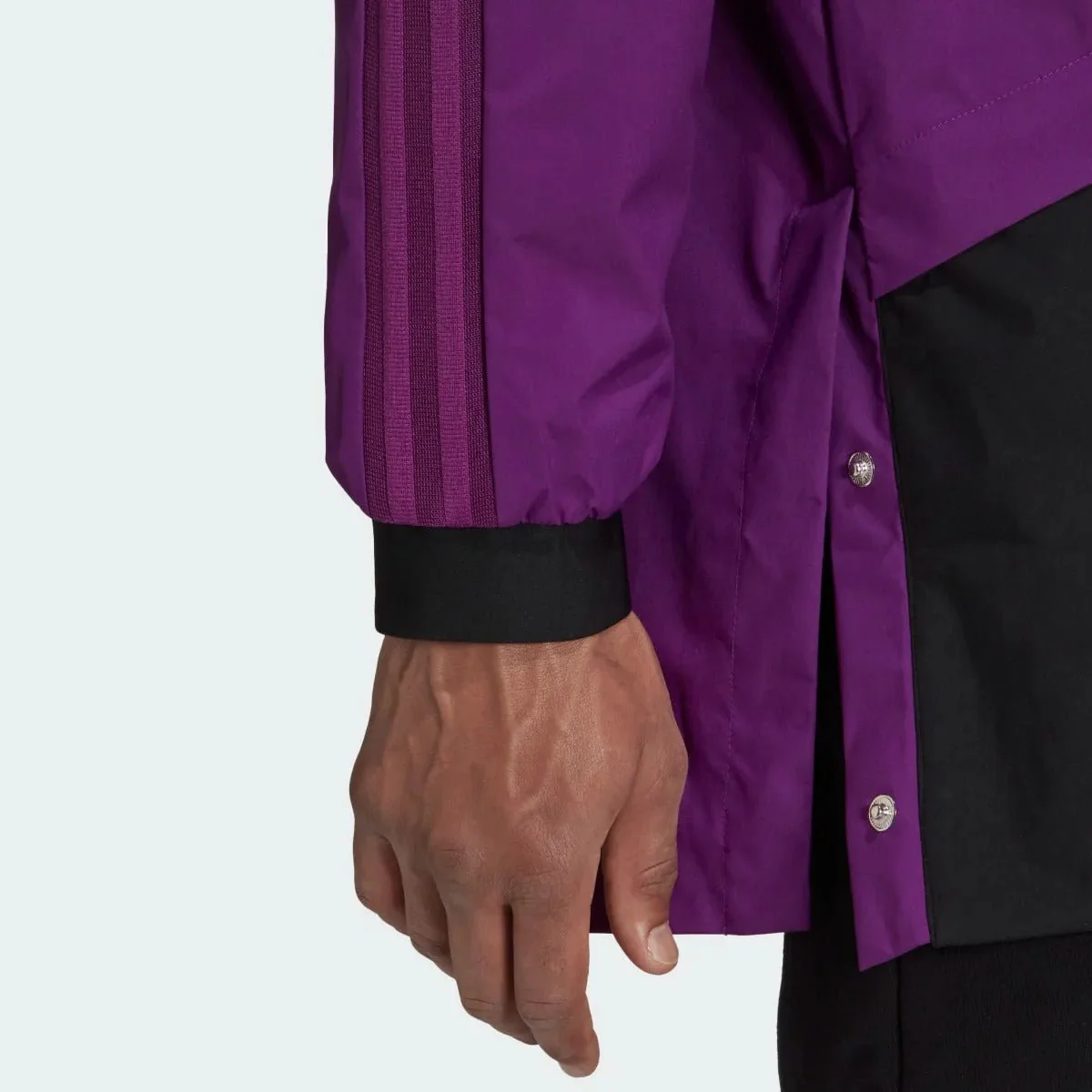 Adidas 2021-22 Manchester United Travel Drill Jacket - Black-Purple - Image 5
