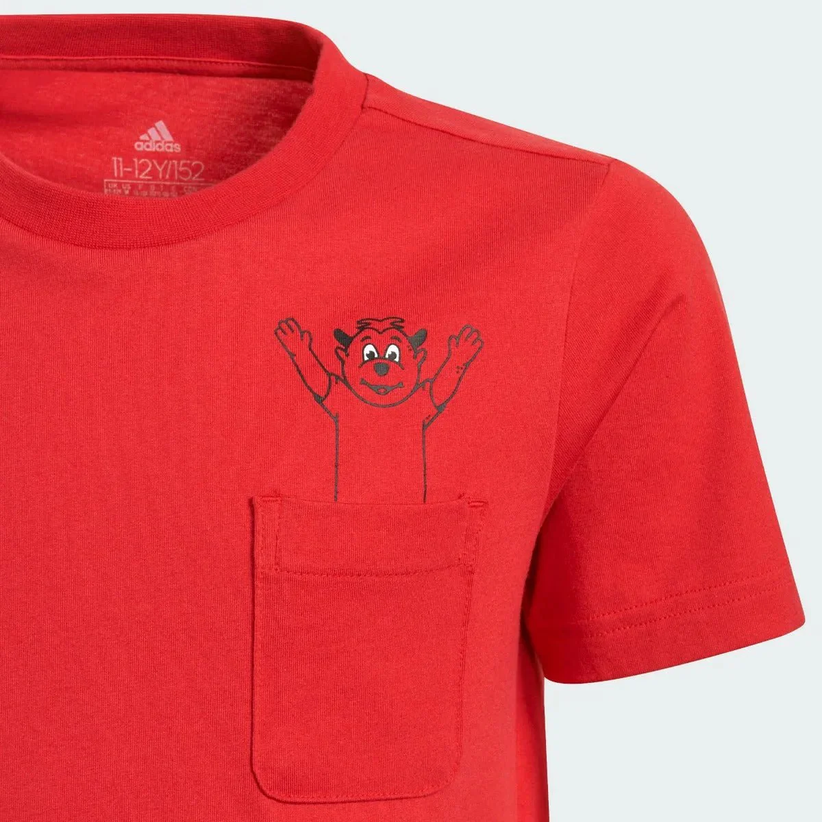 Adidas 2021-22 Manchester United Youth Tee - Red - Image 3