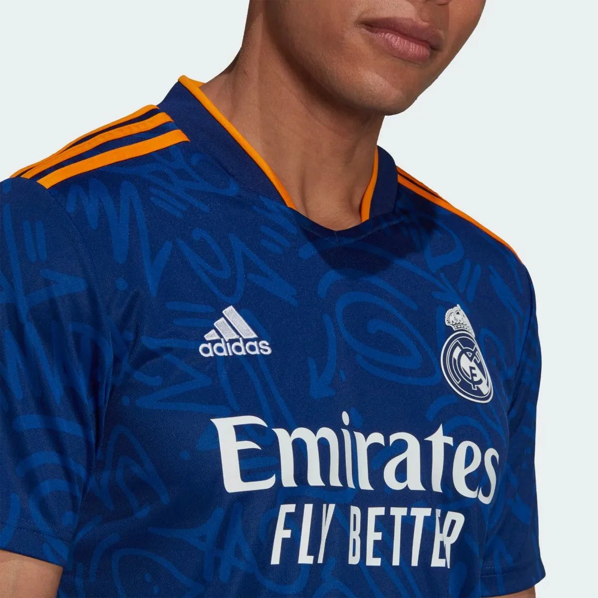Adidas 2021-22 Real Madrid Away Jersey - Victory Blue - Image 3