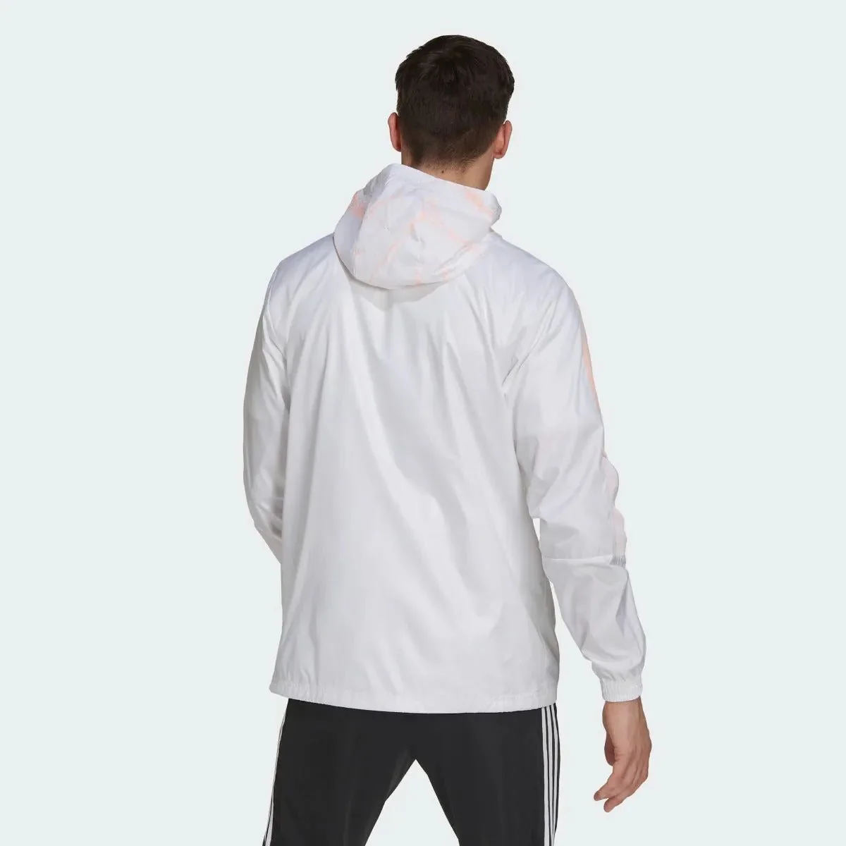 Adidas 2021 Arsenal Windbreaker Jacket - White-Light Orange - Image 3