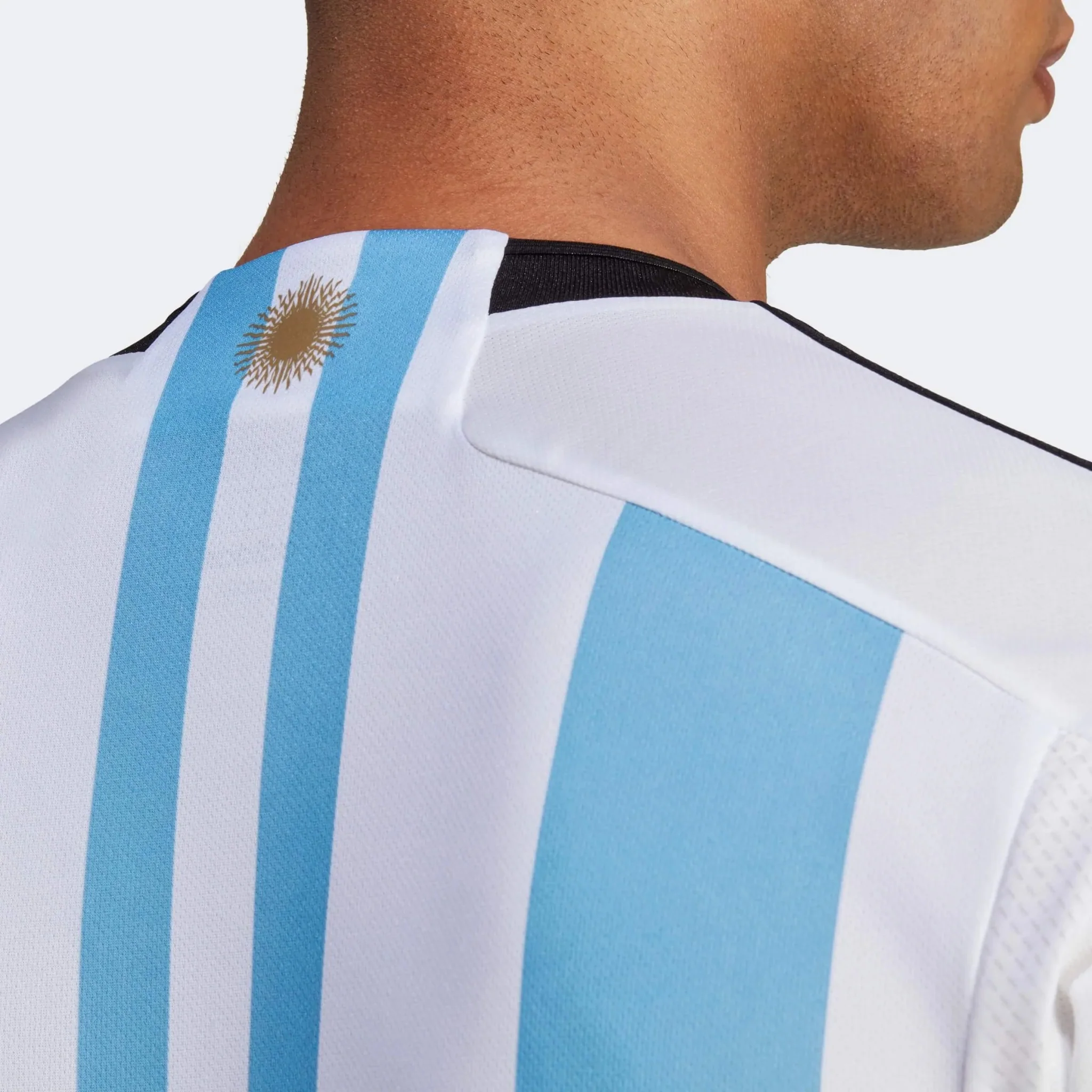 adidas 2022-23 Argentina Home Jersey - White-Light Blue - Image 8