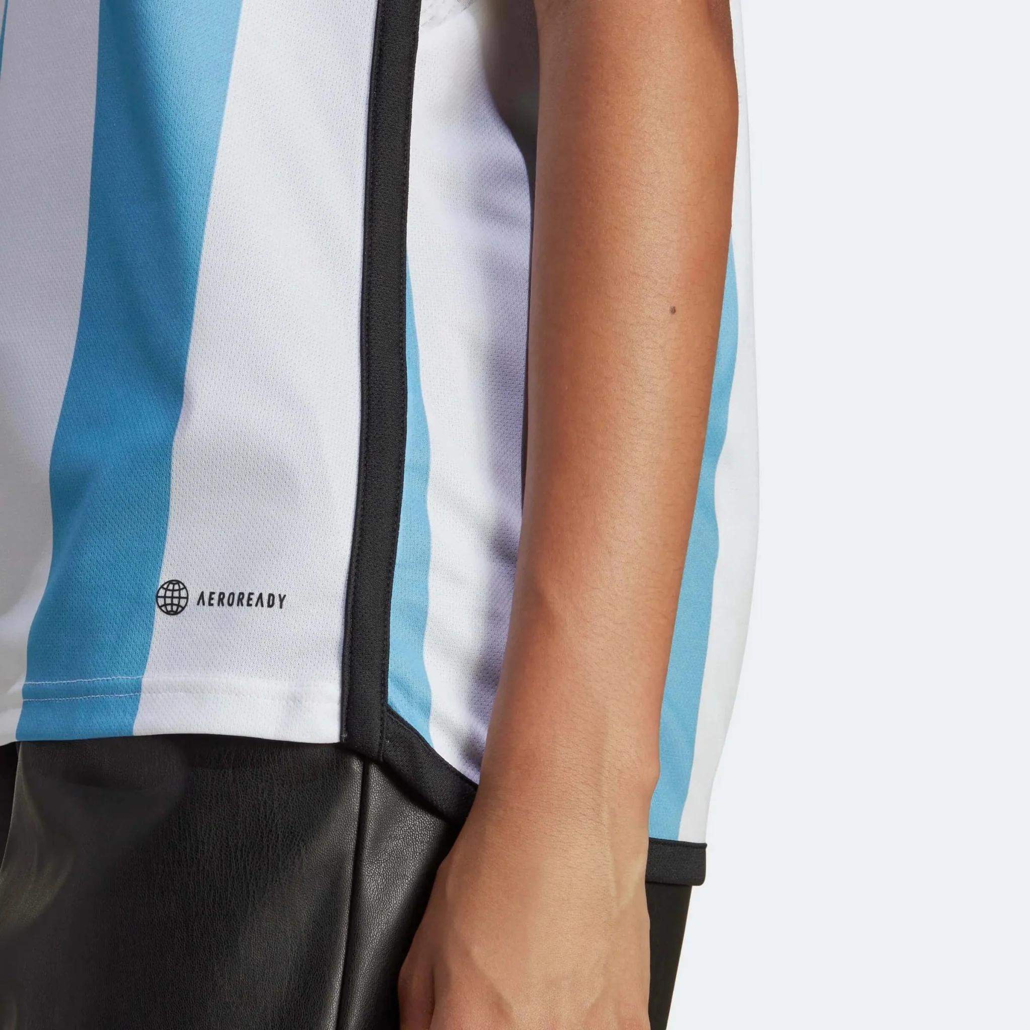 adidas 2022-23 Argentina Women's Home Jersey - White-Light Blue - Image 7