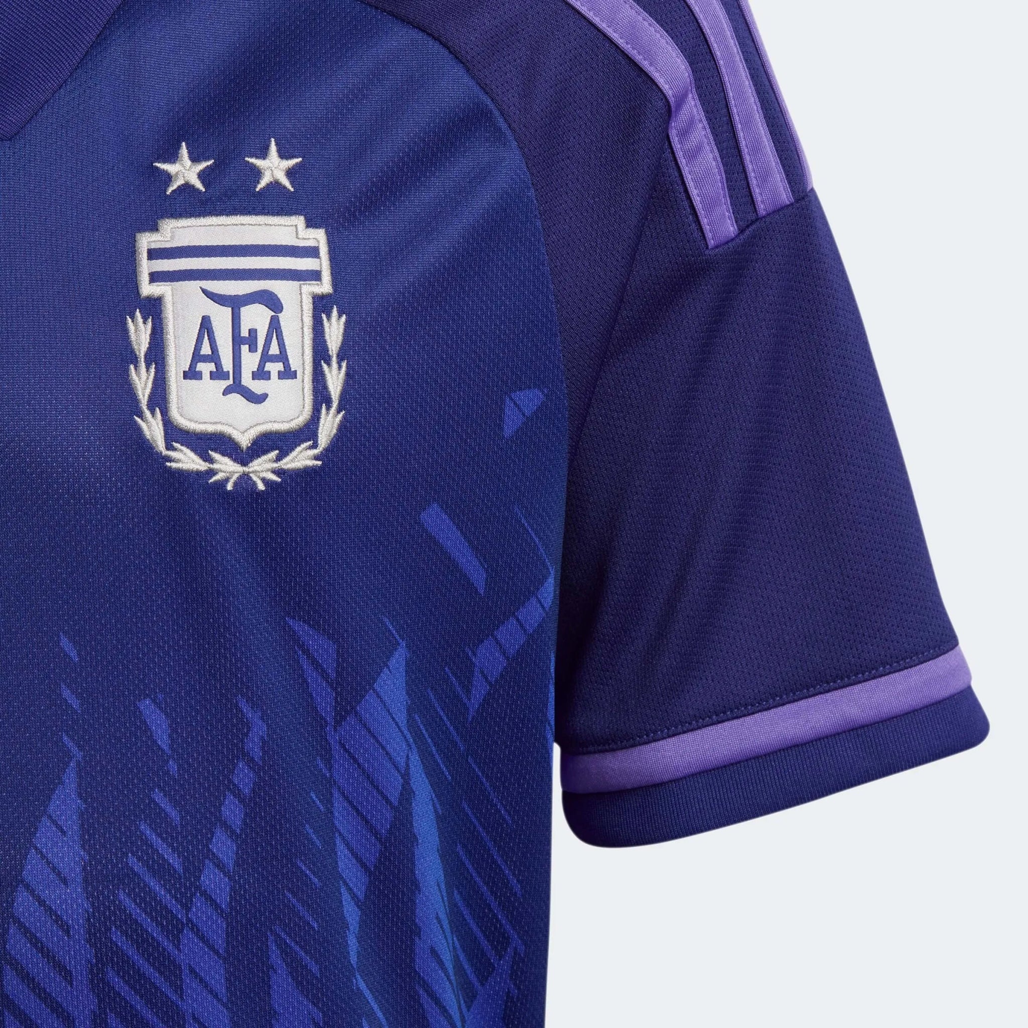adidas 2022-23 Argentina Youth Away Jersey Indigo-Purple - Image 3