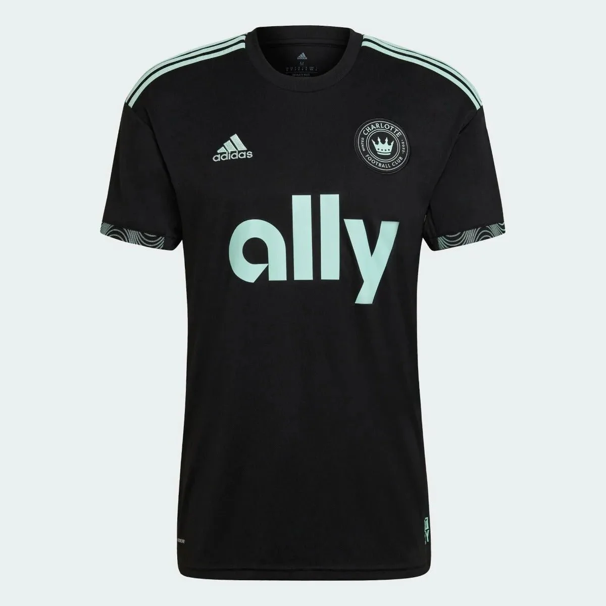 adidas 2022-23 Charlotte FC Away Jersey - Black-Clear Mint