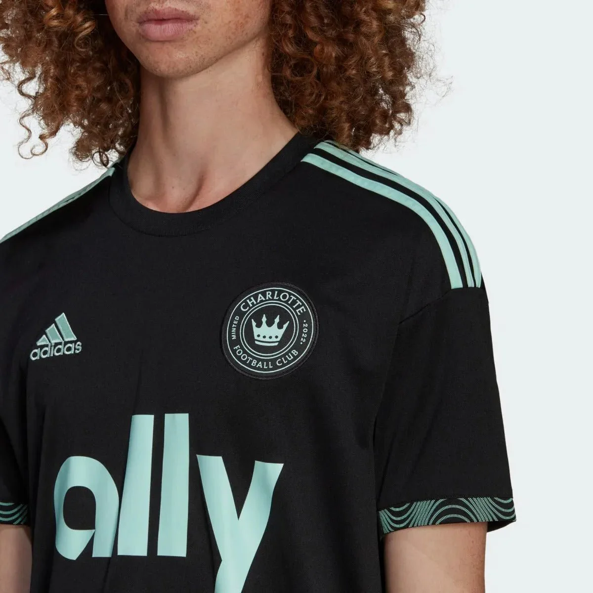 adidas 2022-23 Charlotte FC Away Jersey - Black-Clear Mint - Image 5