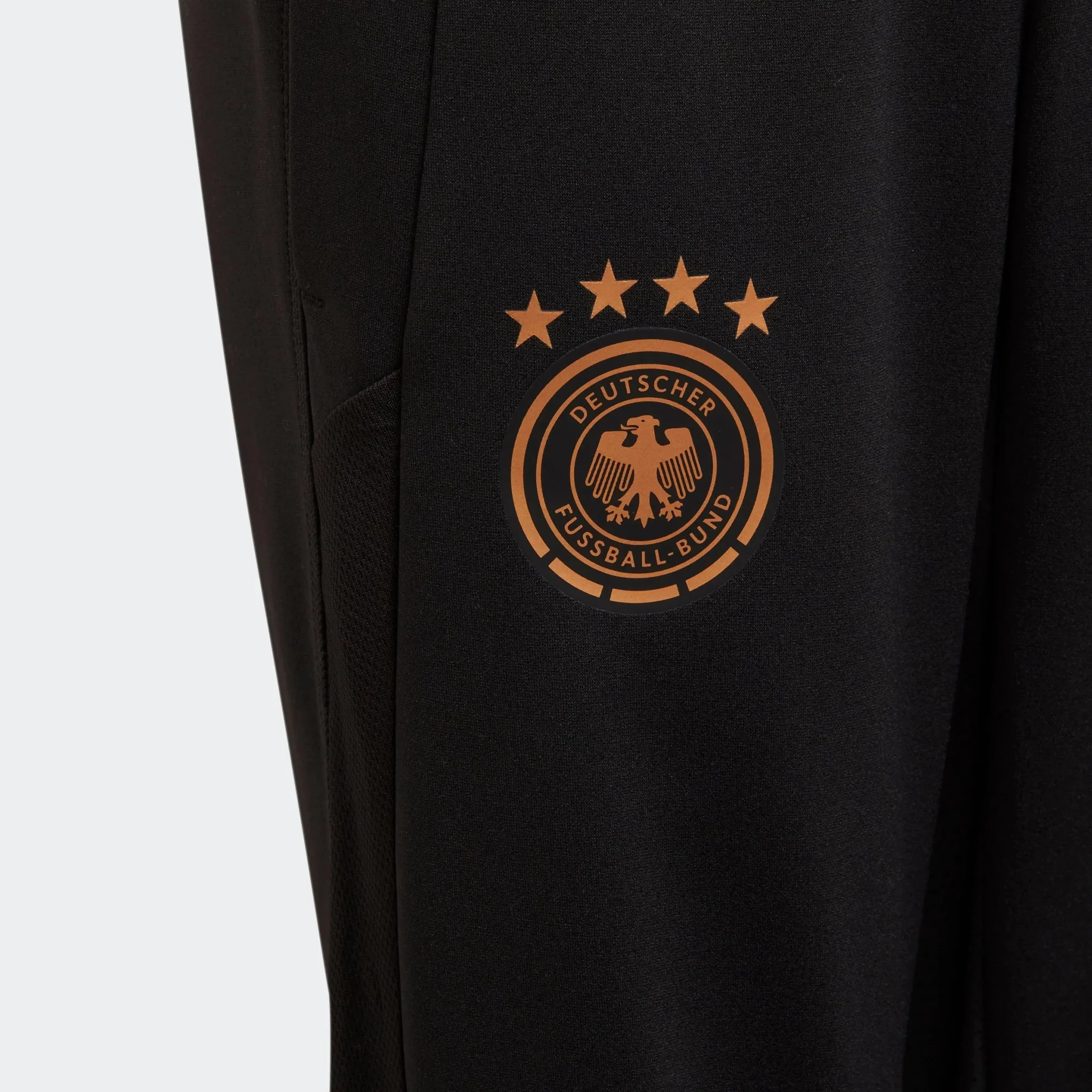 adidas 2022-23 Germany Youth Training Pants - Black - Image 3