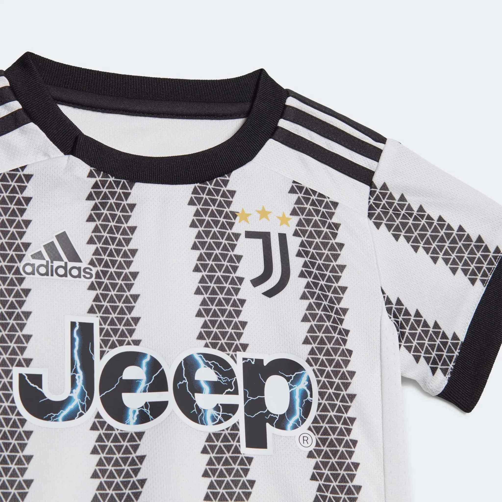 adidas 2022-23 Juventus Home Baby Set - White-Black - Image 2