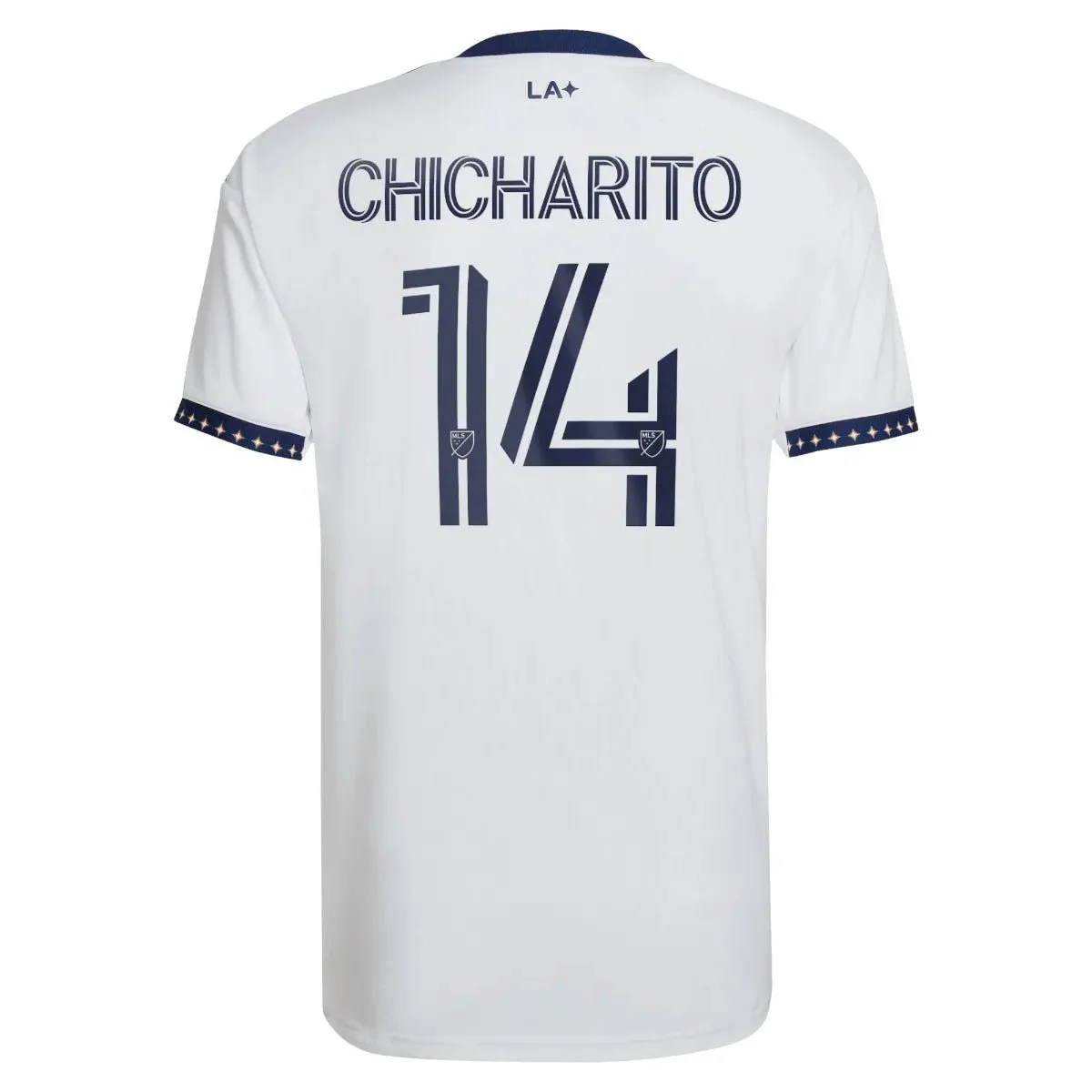 adidas 2022-23 LA Galaxy Home Jersey - White-Navy - Image 2