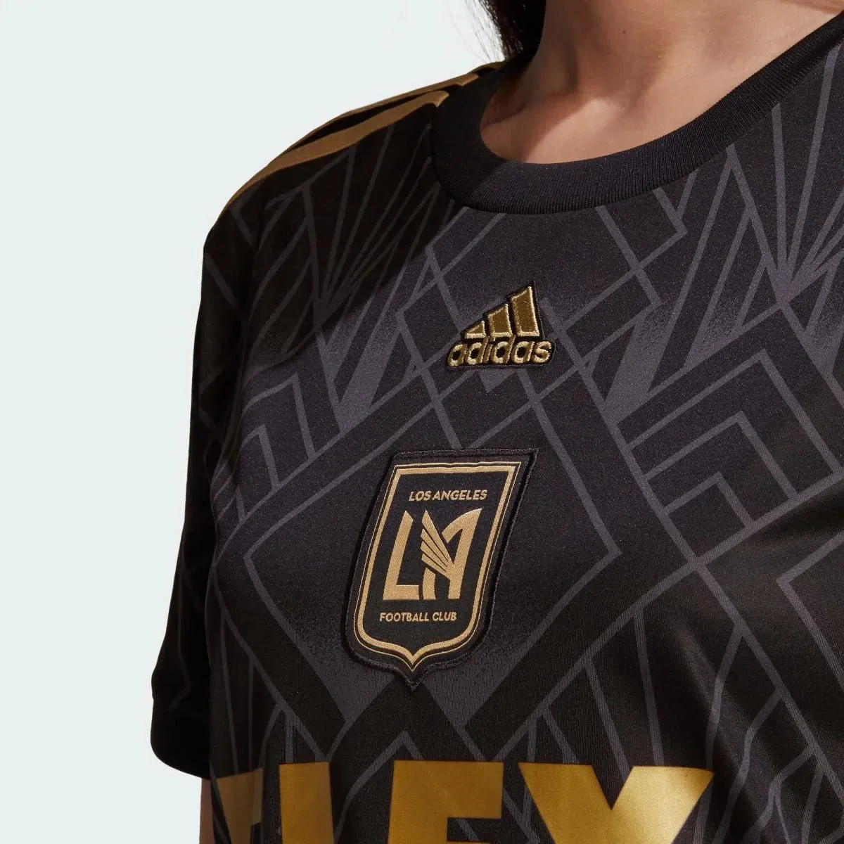 adidas 2022-23 LAFC Women Home Jersey - Black-Gold - Image 5