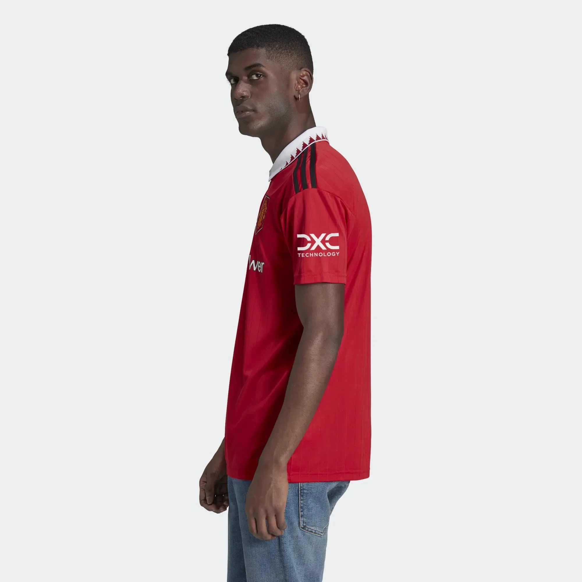 adidas 2022-23 Manchester United Home Jersey - Red-White - Image 11