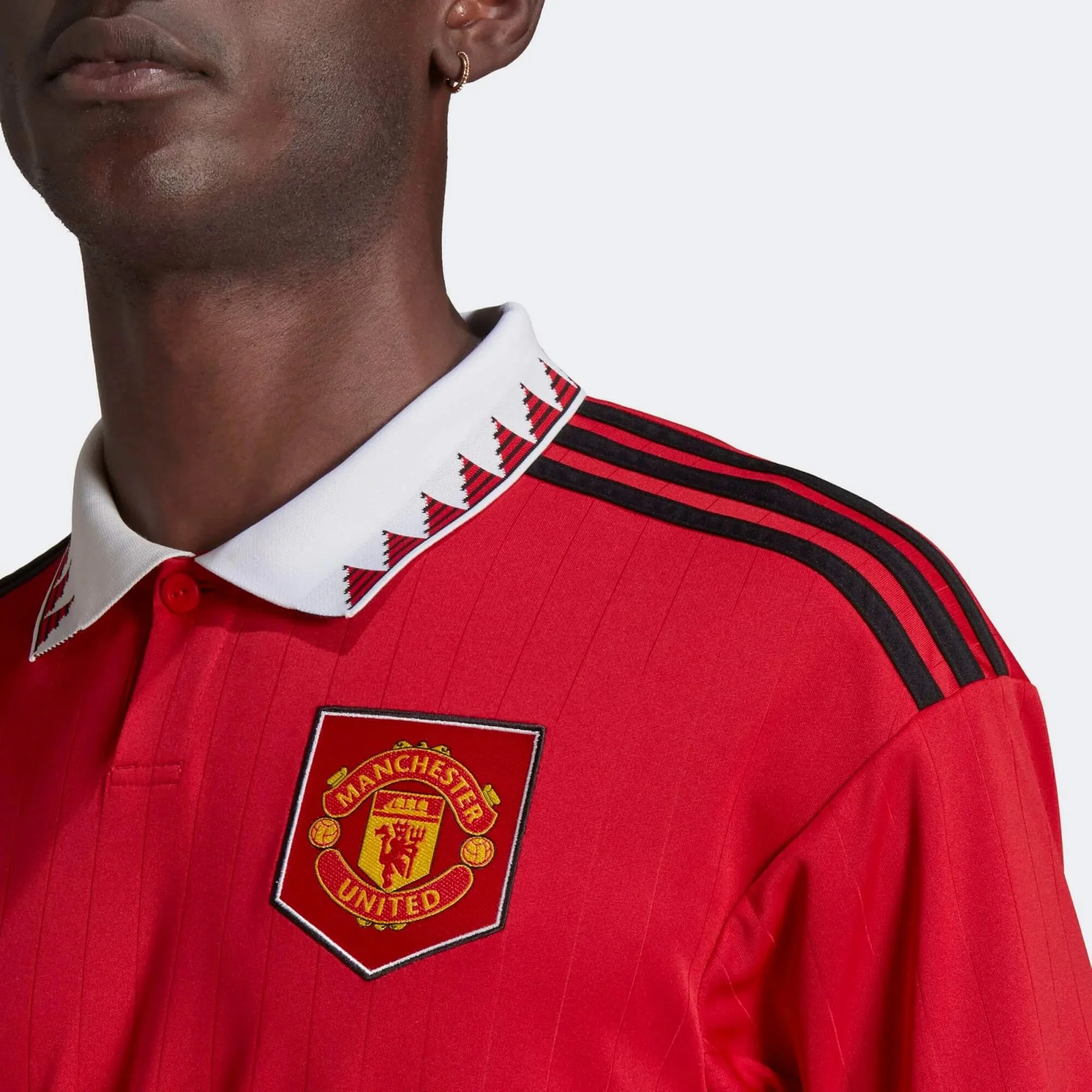adidas 2022-23 Manchester United Home Jersey - Red-White - Image 13