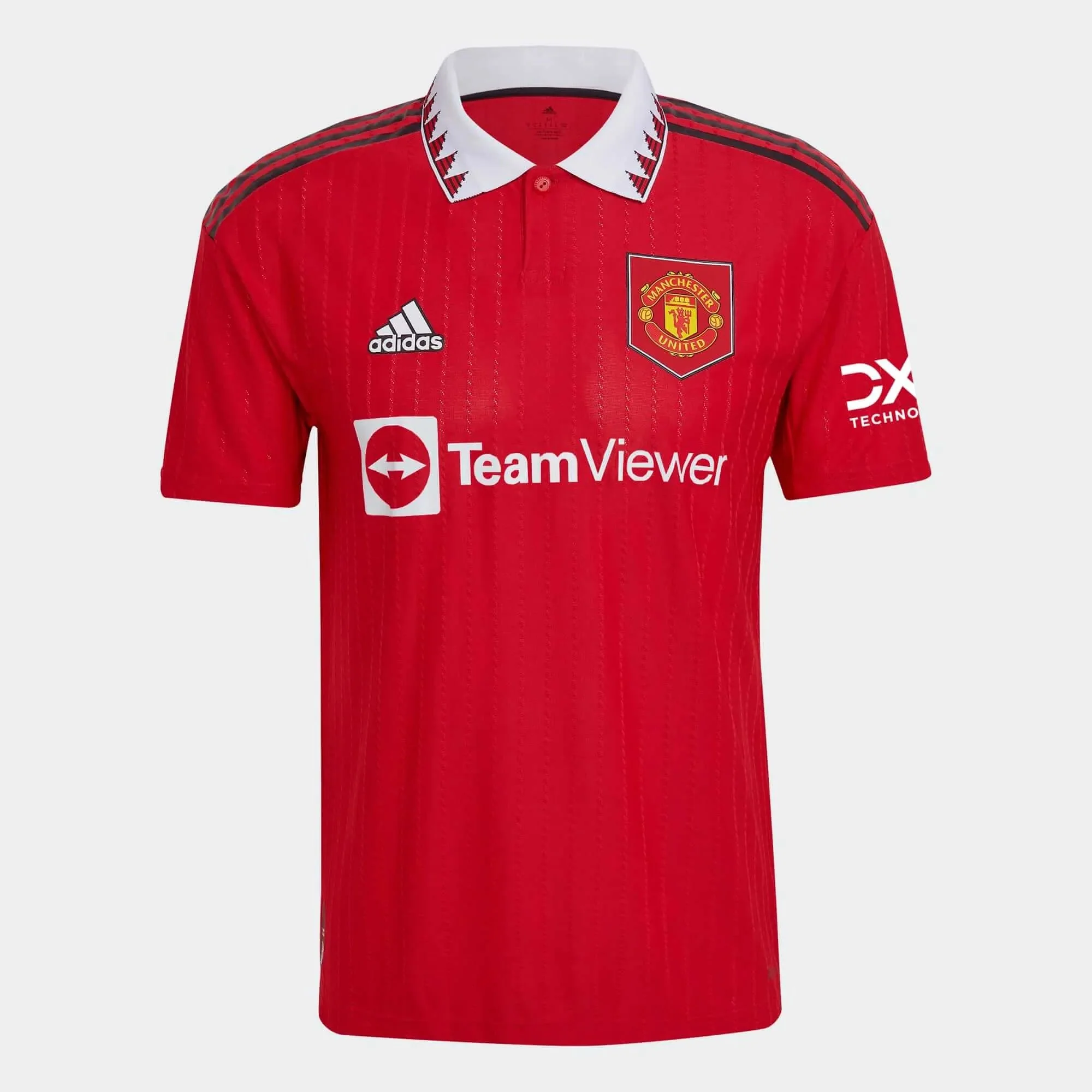 adidas 2022-23 Manchester United Home Jersey - Red-White - Image 9