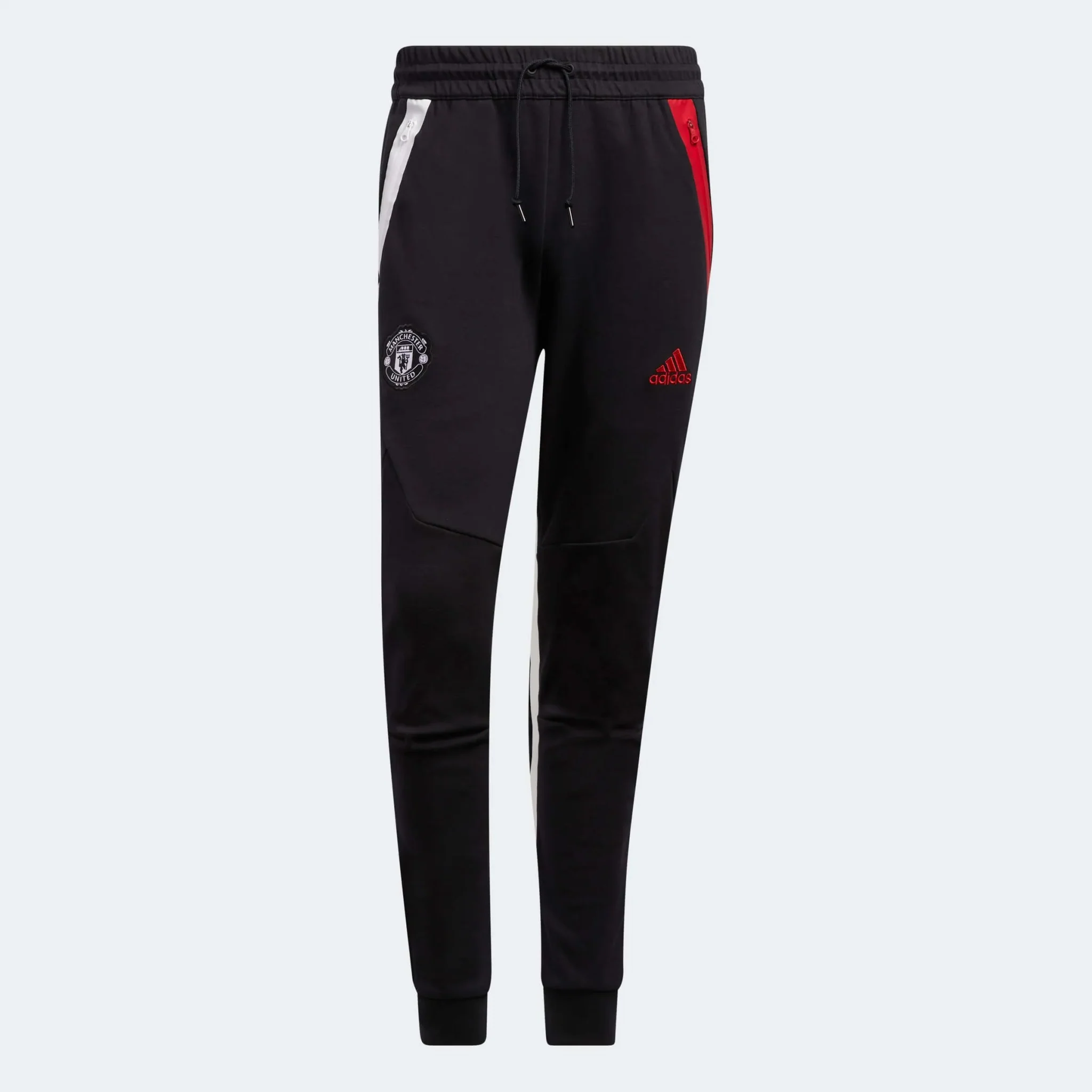 adidas 2022-23 Manchester United Travel Pants - Black-Red