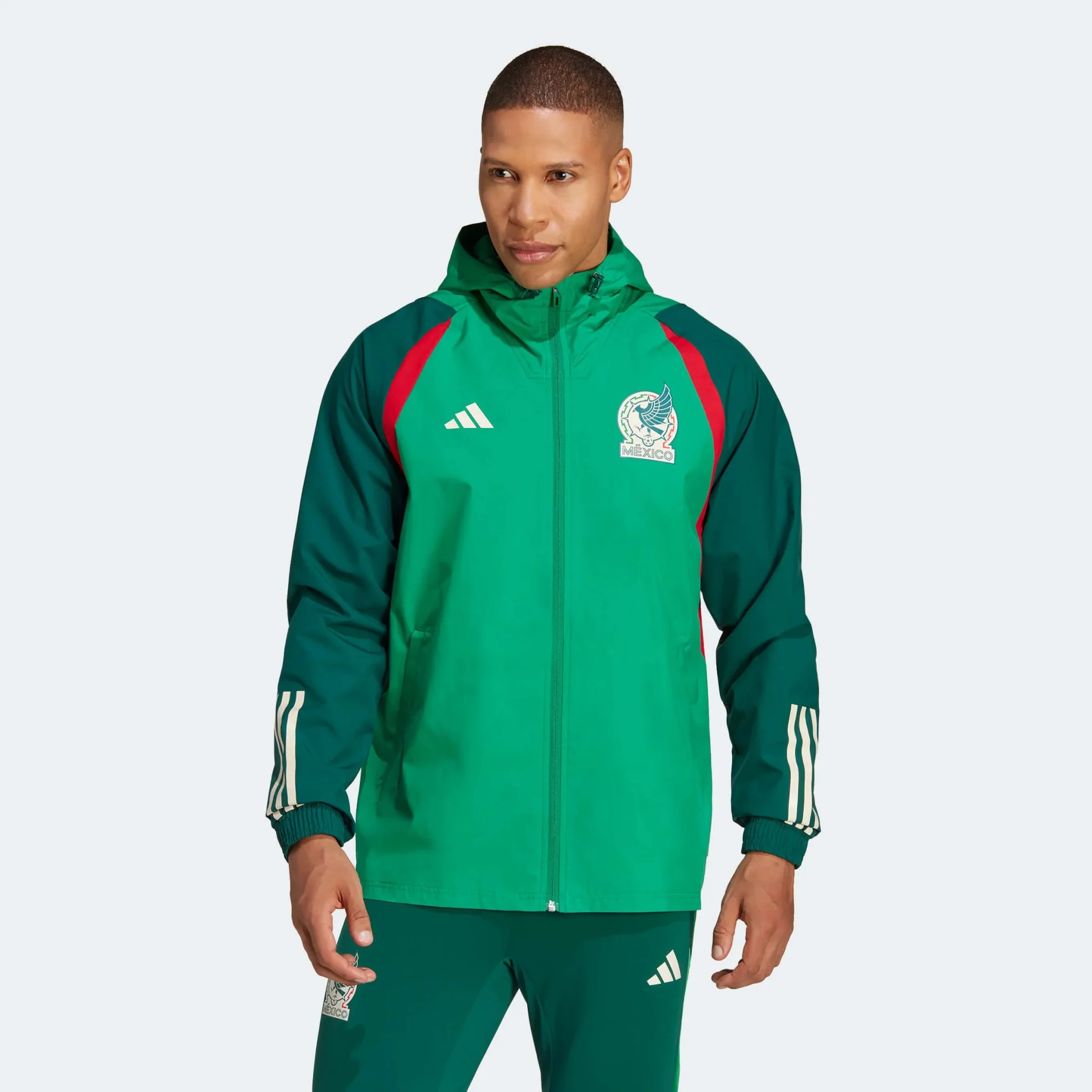 adidas 2022-23 Mexico All-Weather Jacket - Image 2