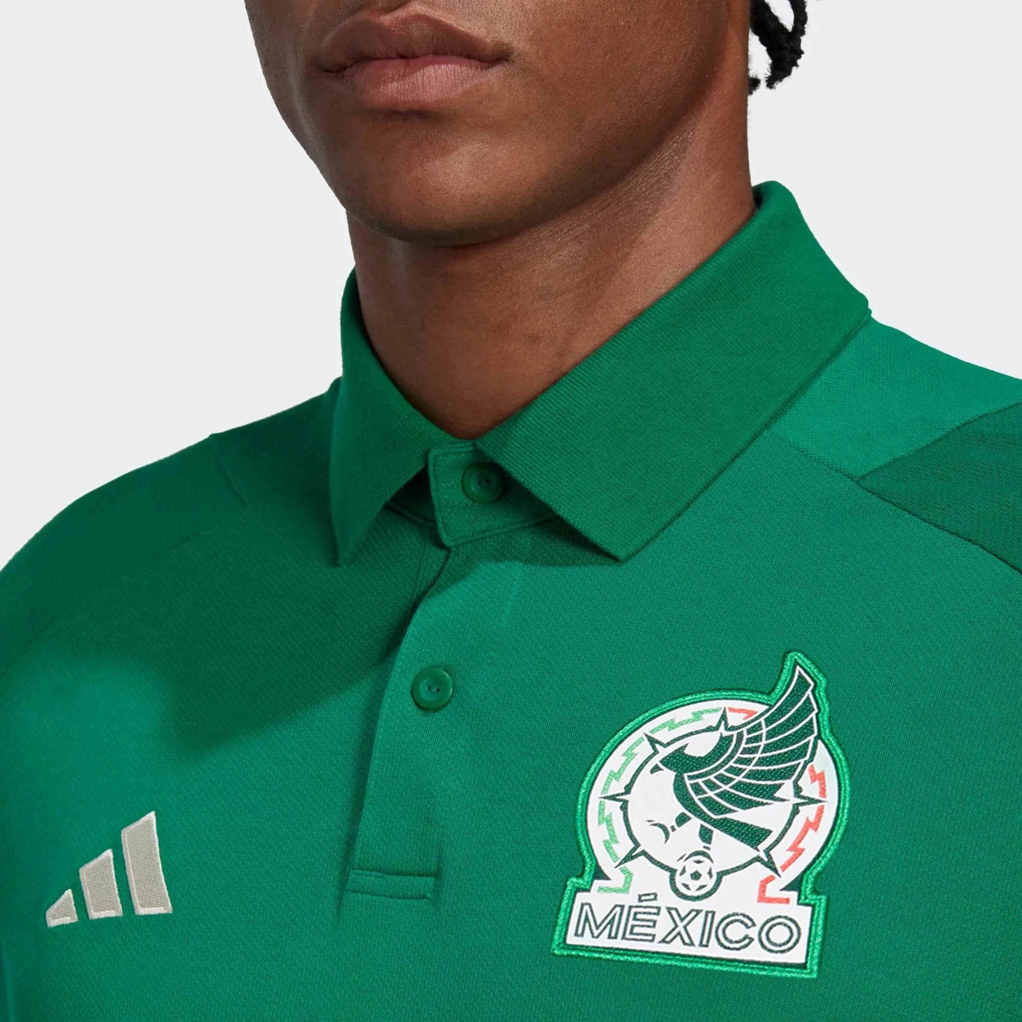 adidas 2022-23 Mexico Tiro Polo Green - Image 4