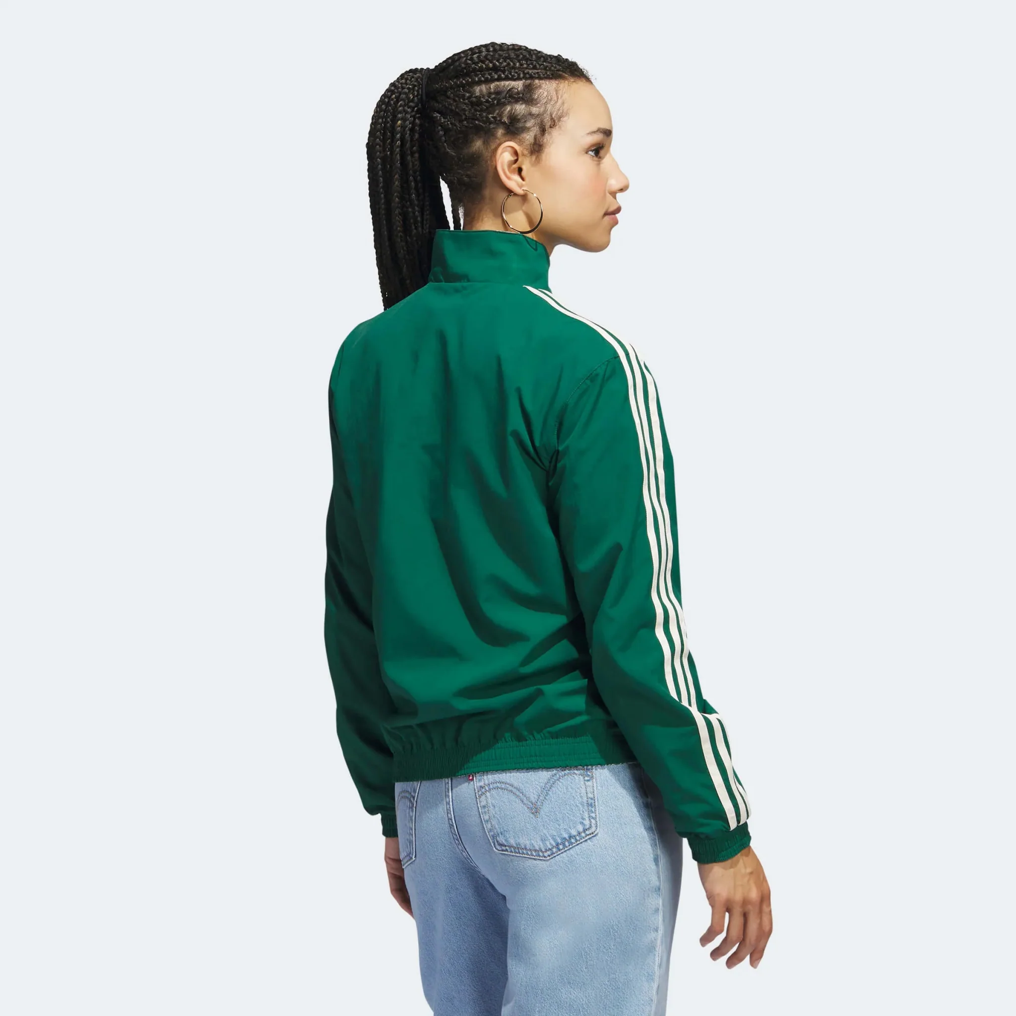 adidas 2022-23 Mexico Women's Anthem Jacket Green - Image 3