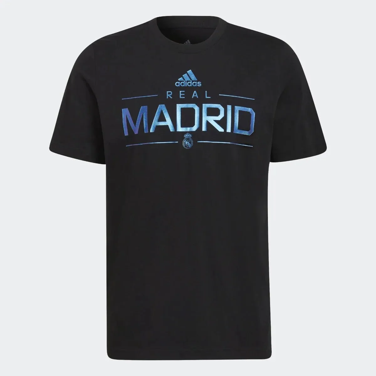 adidas 2022-23 Real Madrid Graphic Tee - Black-Blue
