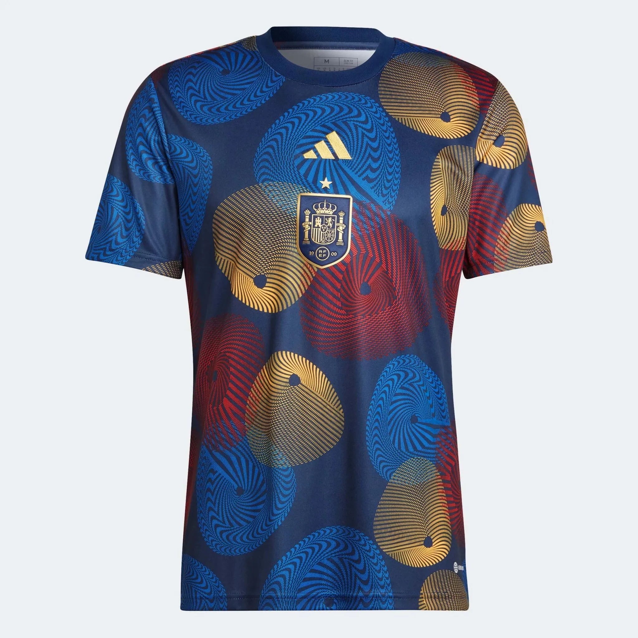 adidas 2022-23 Spain Pre-Match Jersey - Navy-Red-Gold