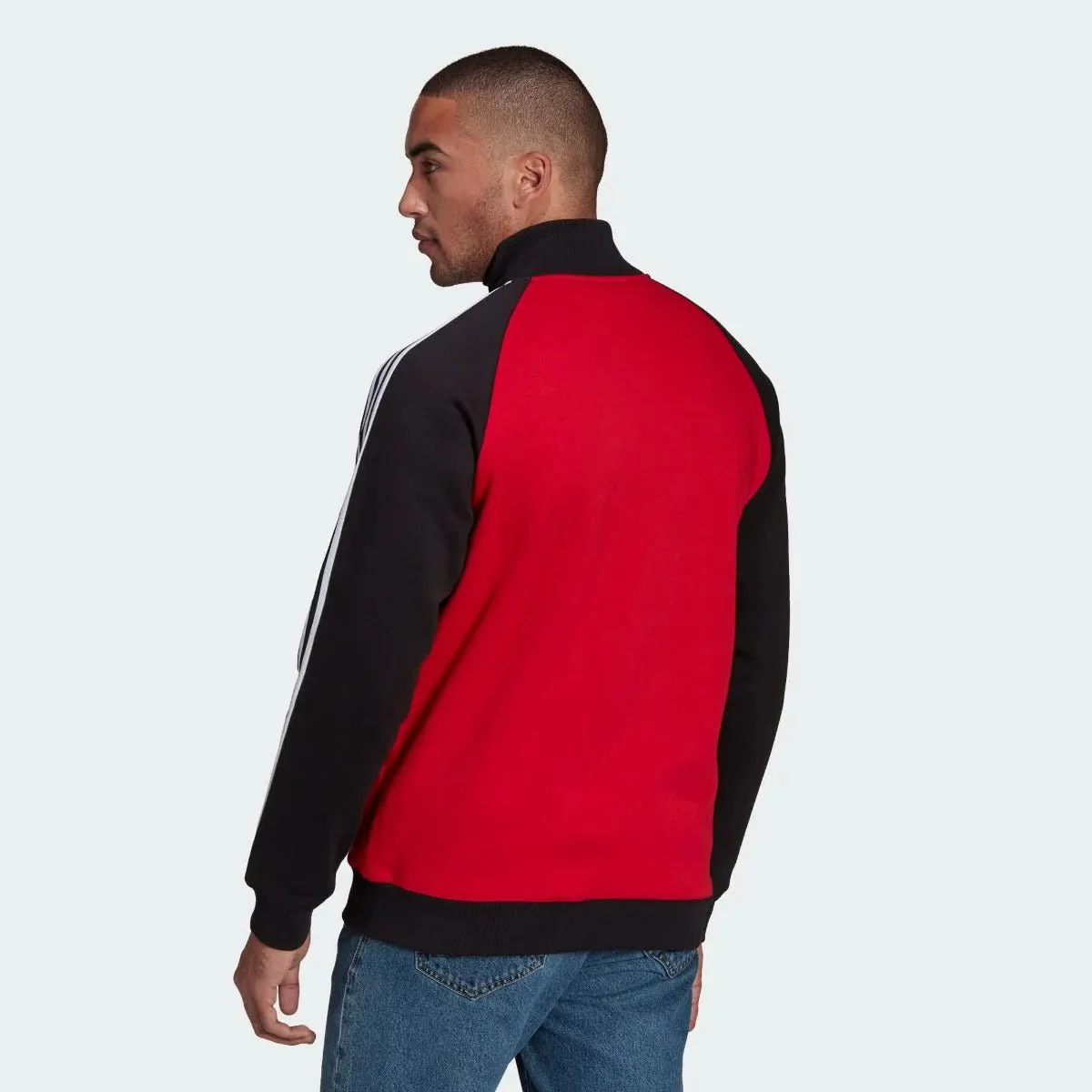 Adidas 2022 Manchester United  Tiro 21 Anthem Jacket  - Red-Black - Image 3