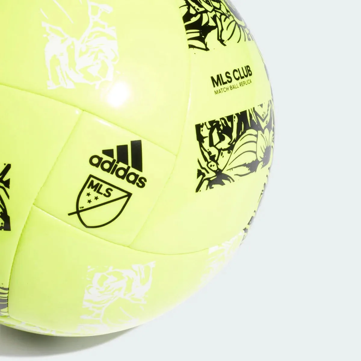 Adidas 2022  MLS Club Ball - Solar Yellow-Black - Image 3