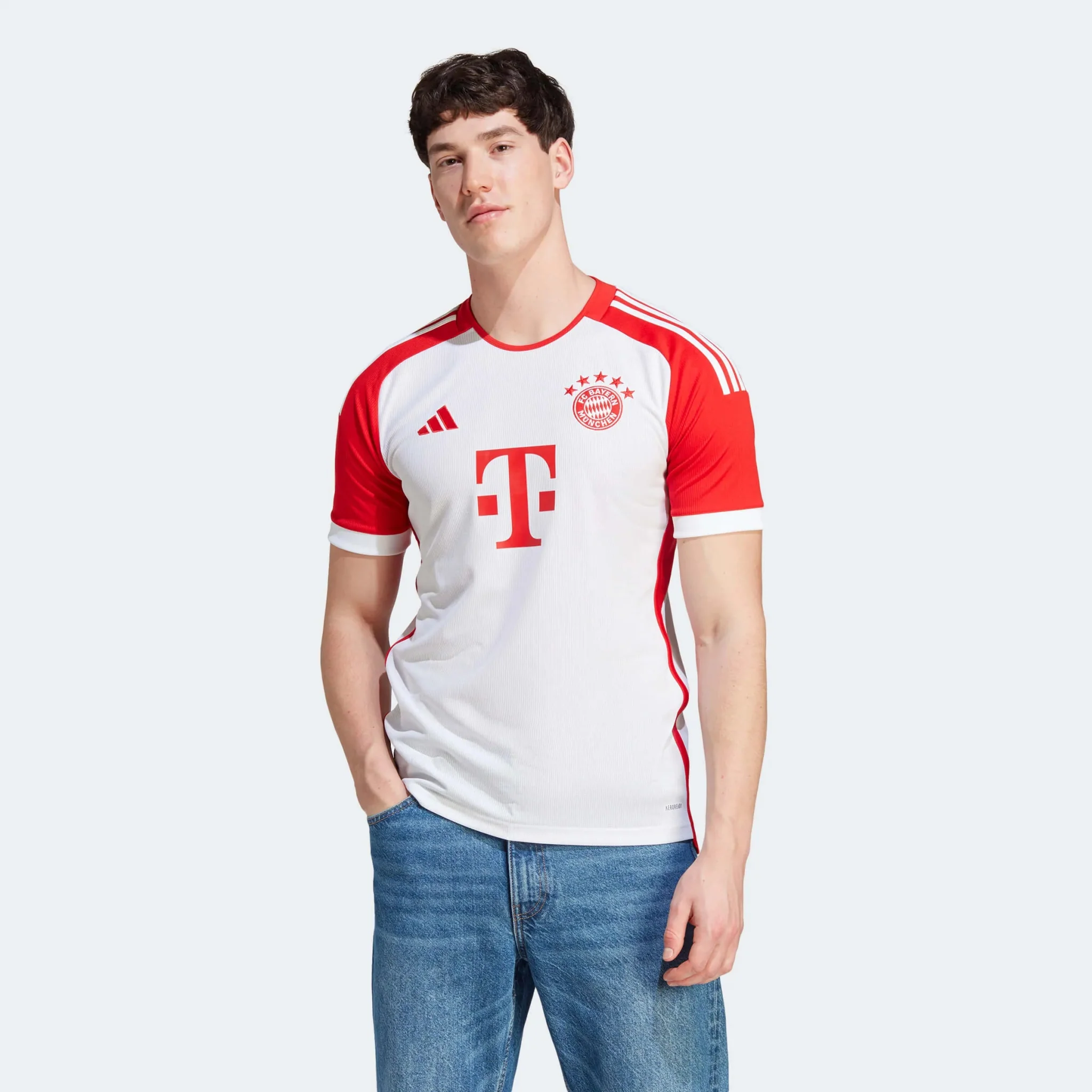 adidas 2023-24 Bayern Munich Men's Stadium Home Jersey - Image 8