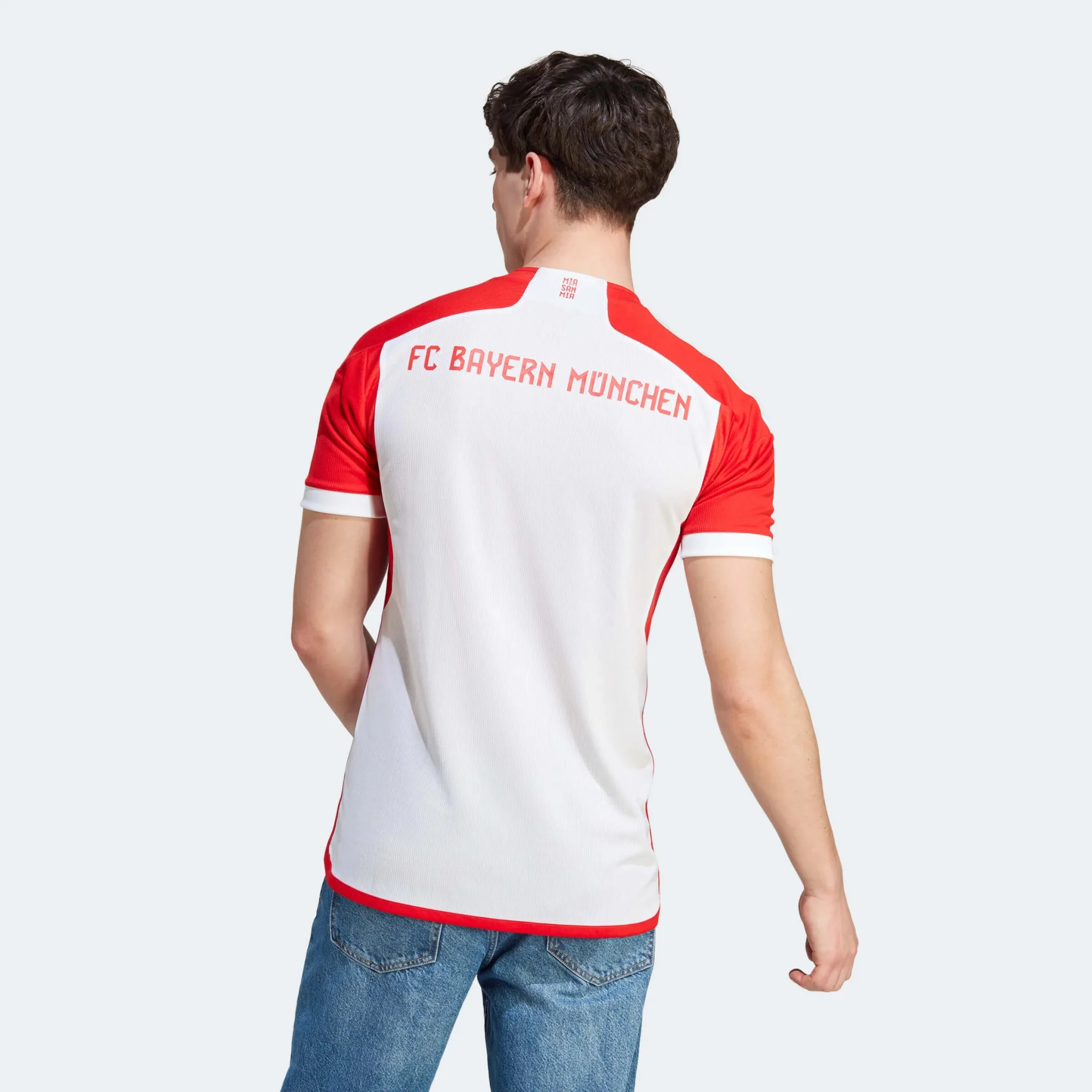 adidas 2023-24 Bayern Munich Men's Stadium Home Jersey - Image 9