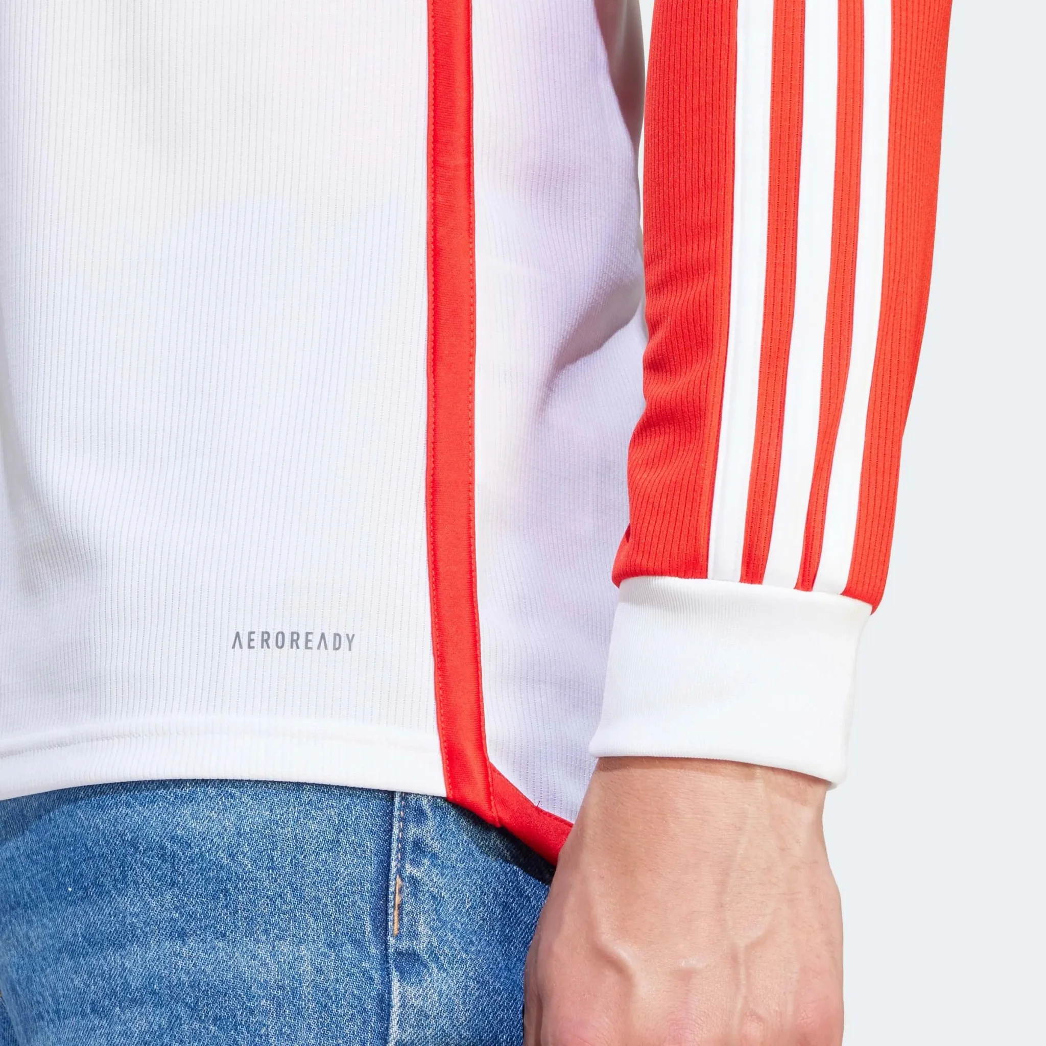 adidas 2023-24 Bayern Munich Men's Stadium Home Long-Sleeve Jersey - Image 10