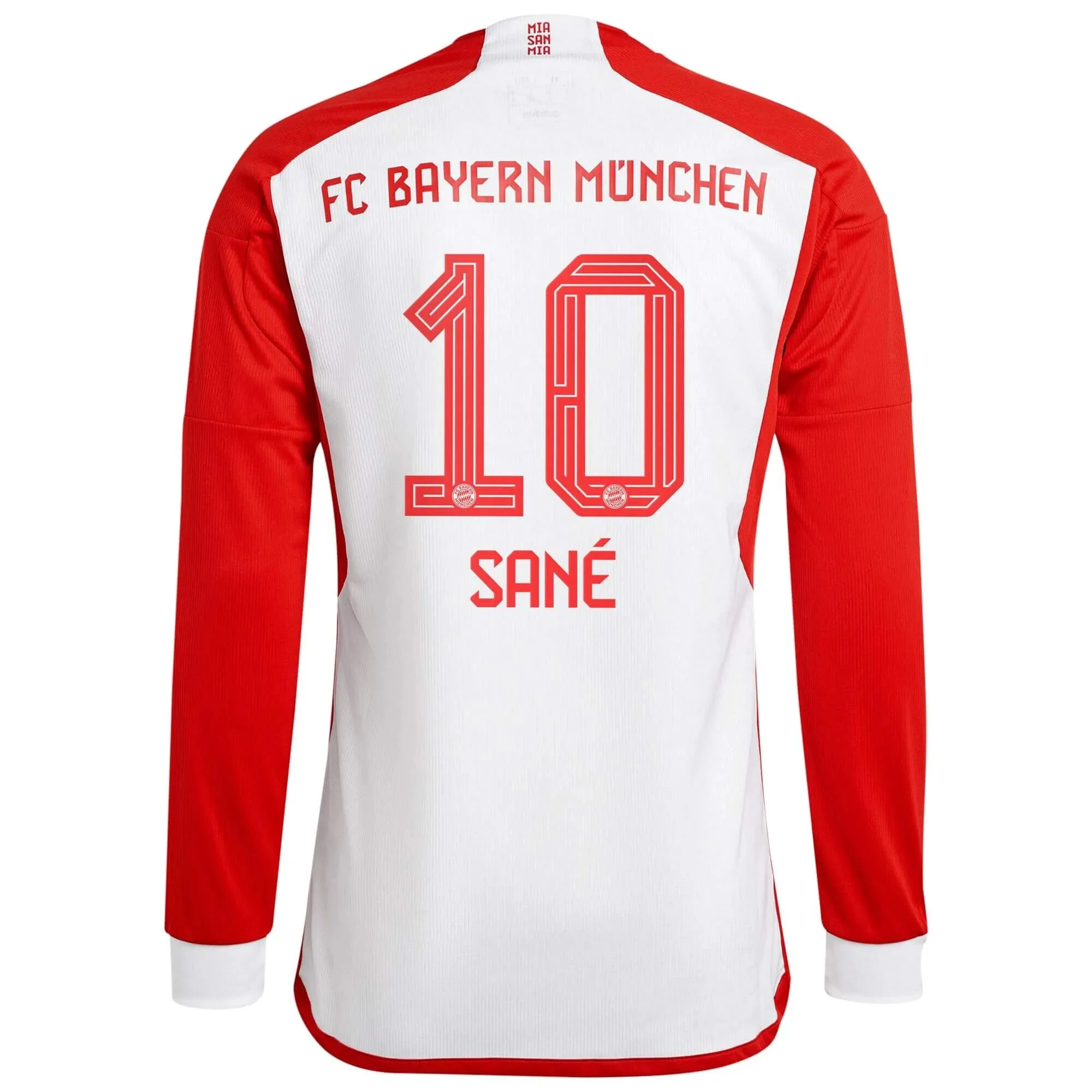adidas 2023-24 Bayern Munich Men's Stadium Home Long-Sleeve Jersey - Image 2