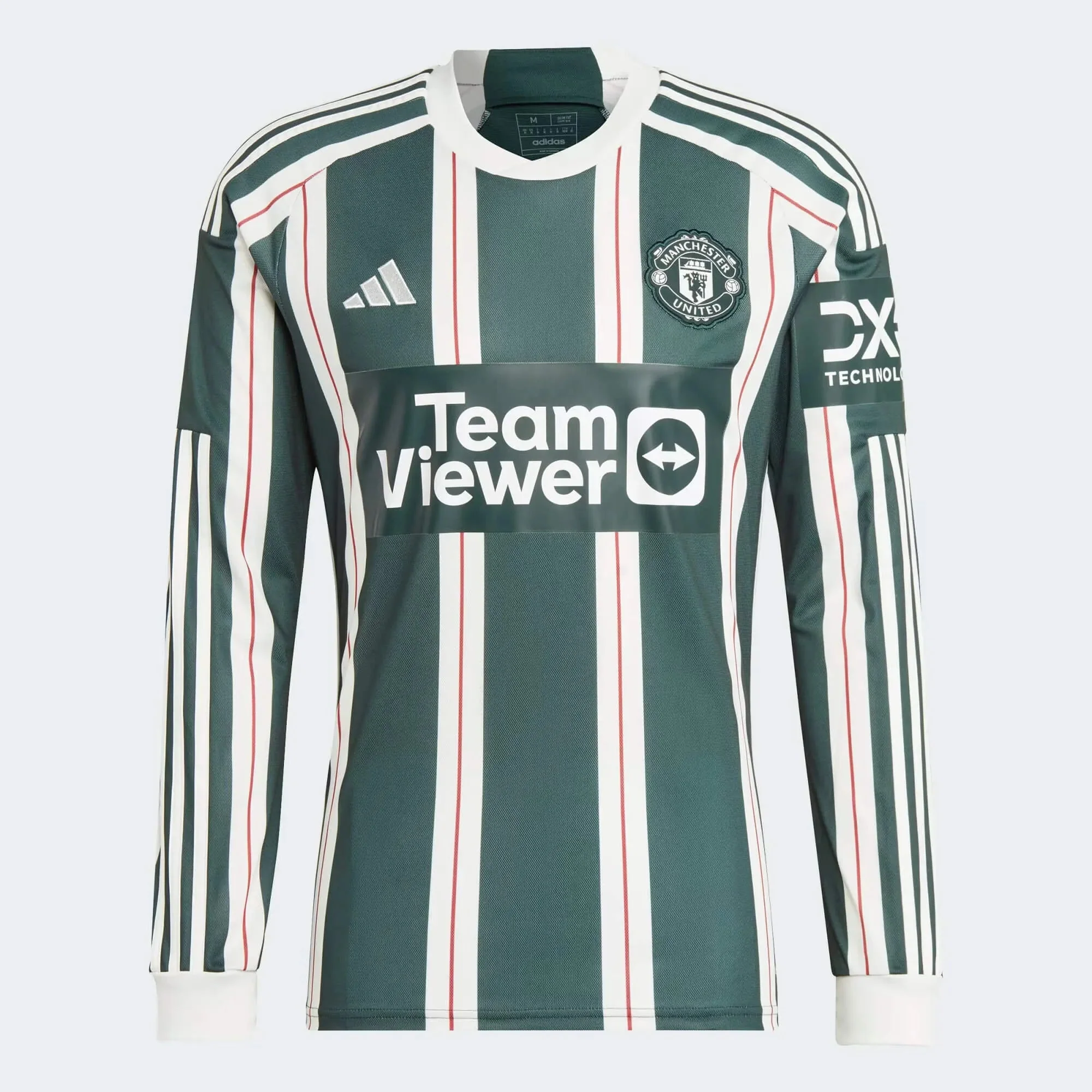adidas 2023-24 Manchester United Men's Stadium Away Long-Sleeve Jersey