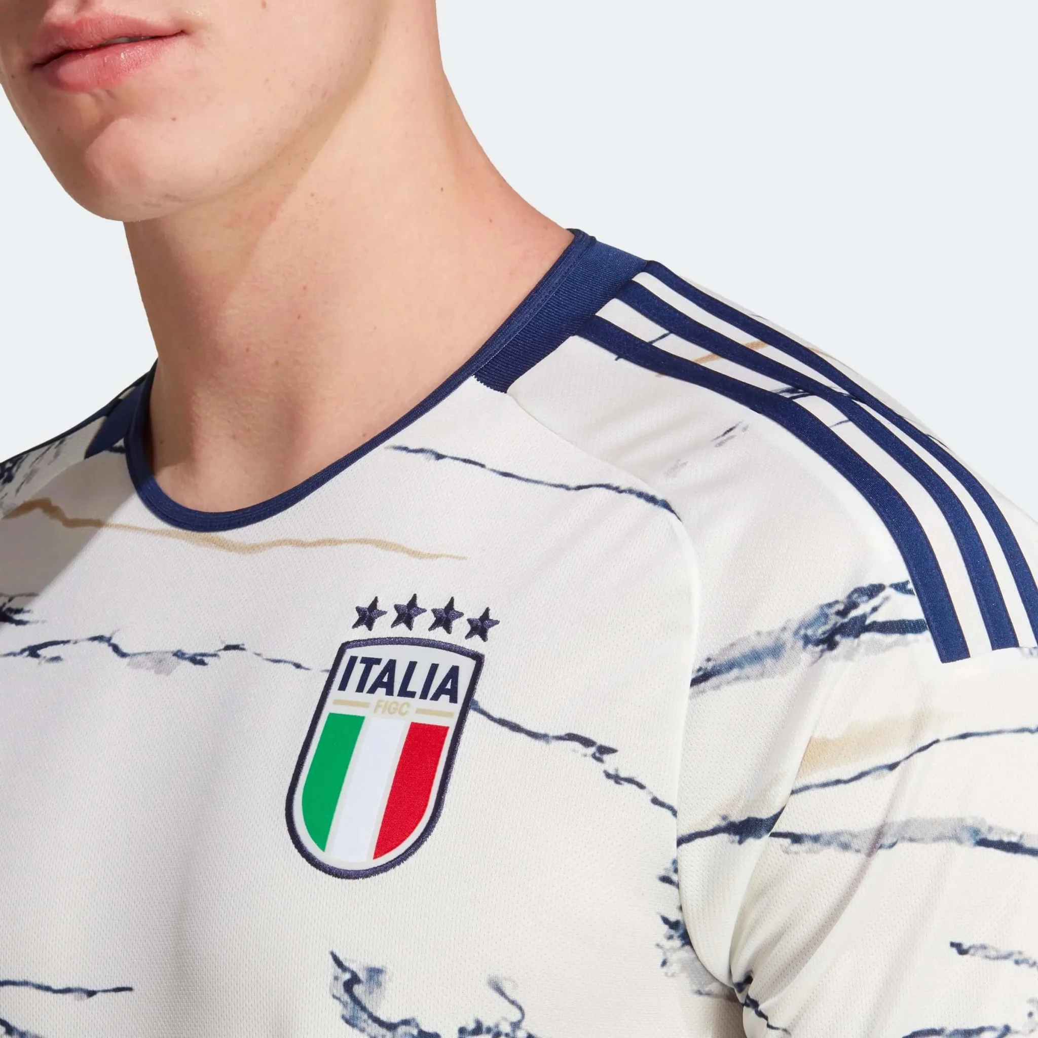 adidas 2023 Italy Away Jersey - White - Image 7
