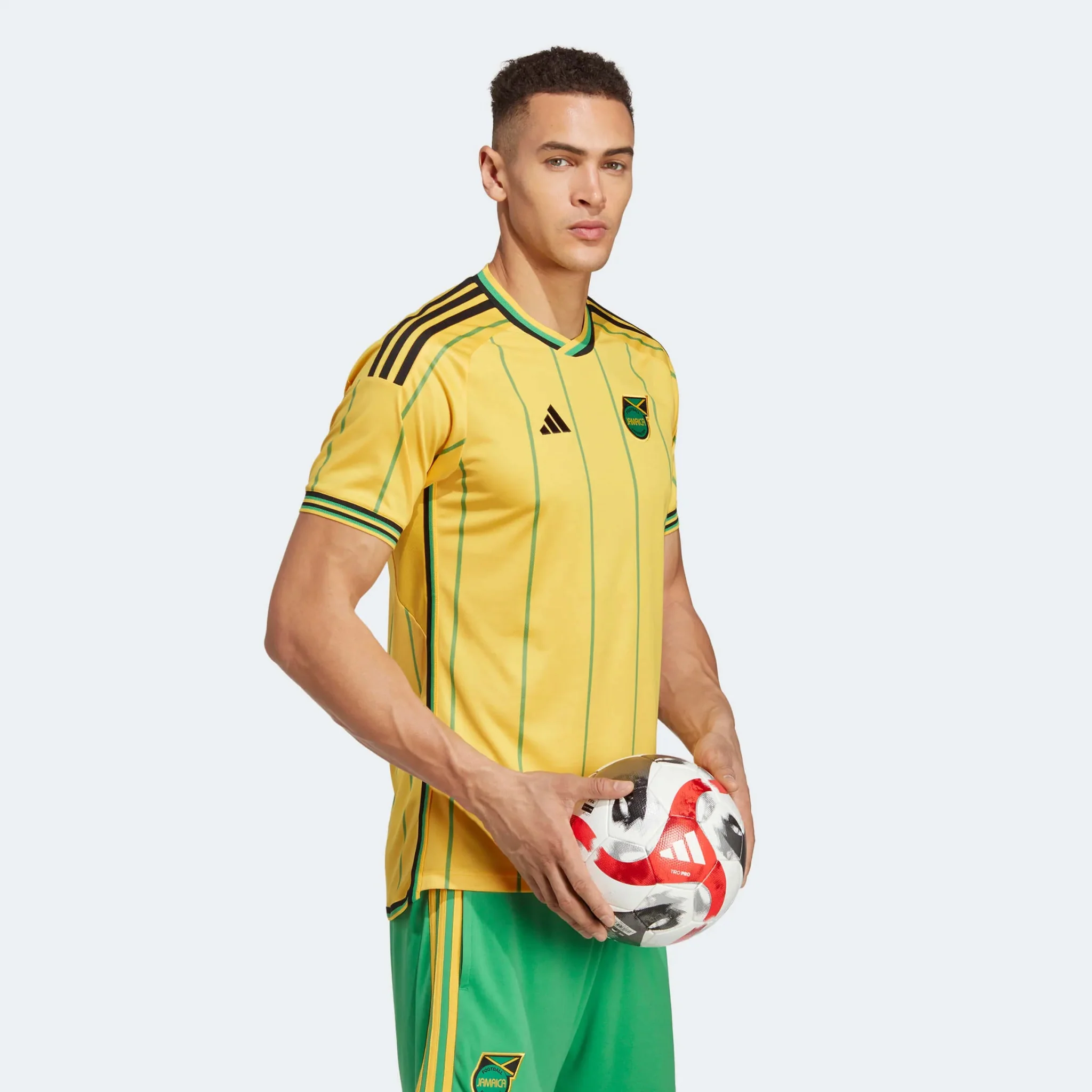 adidas 2023 Jamaica Home Jersey - Bold Gold-Vivid Green - Image 4