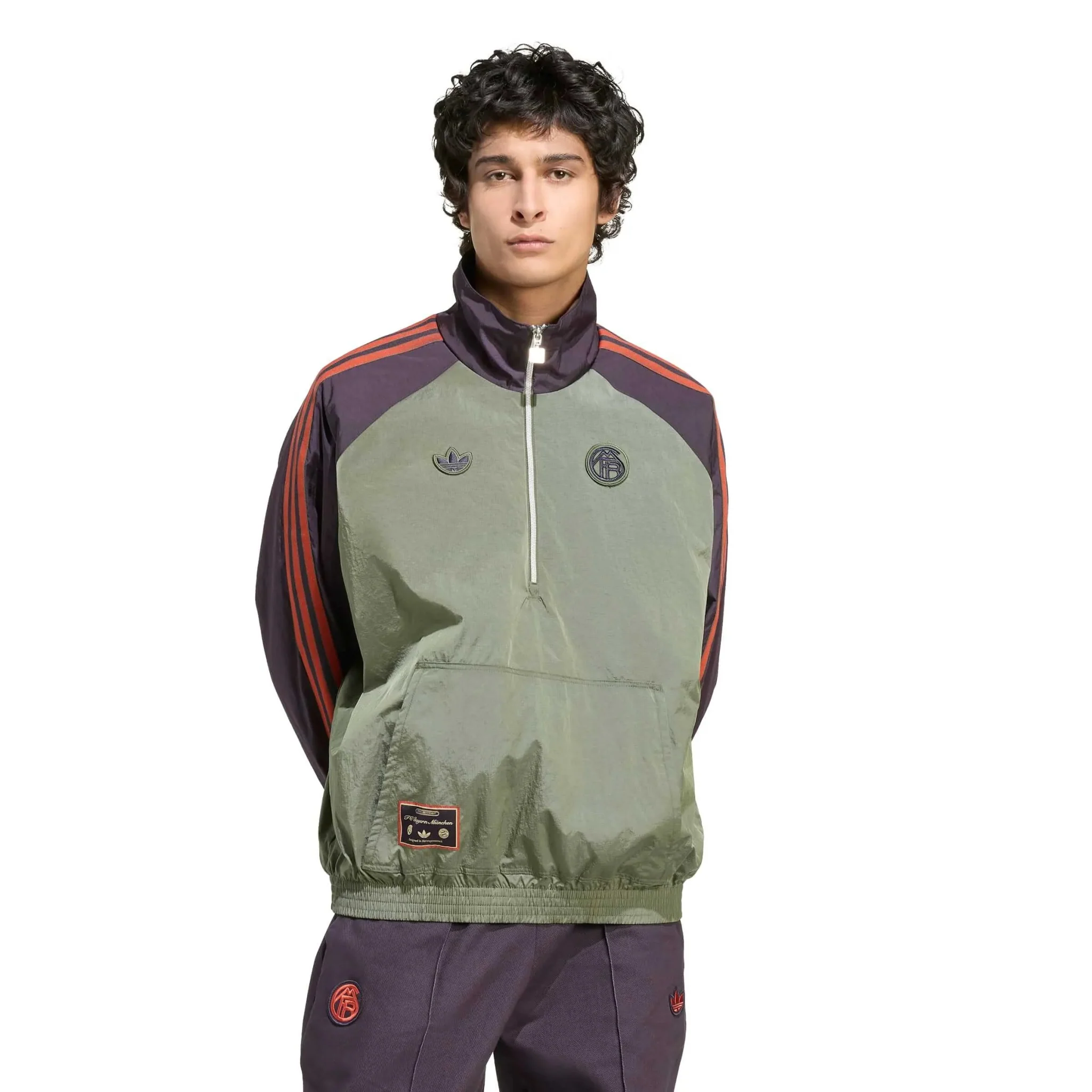 adidas 2025-26 Bayern Munich Men's Icon Half-Zip Jacket - Image 2