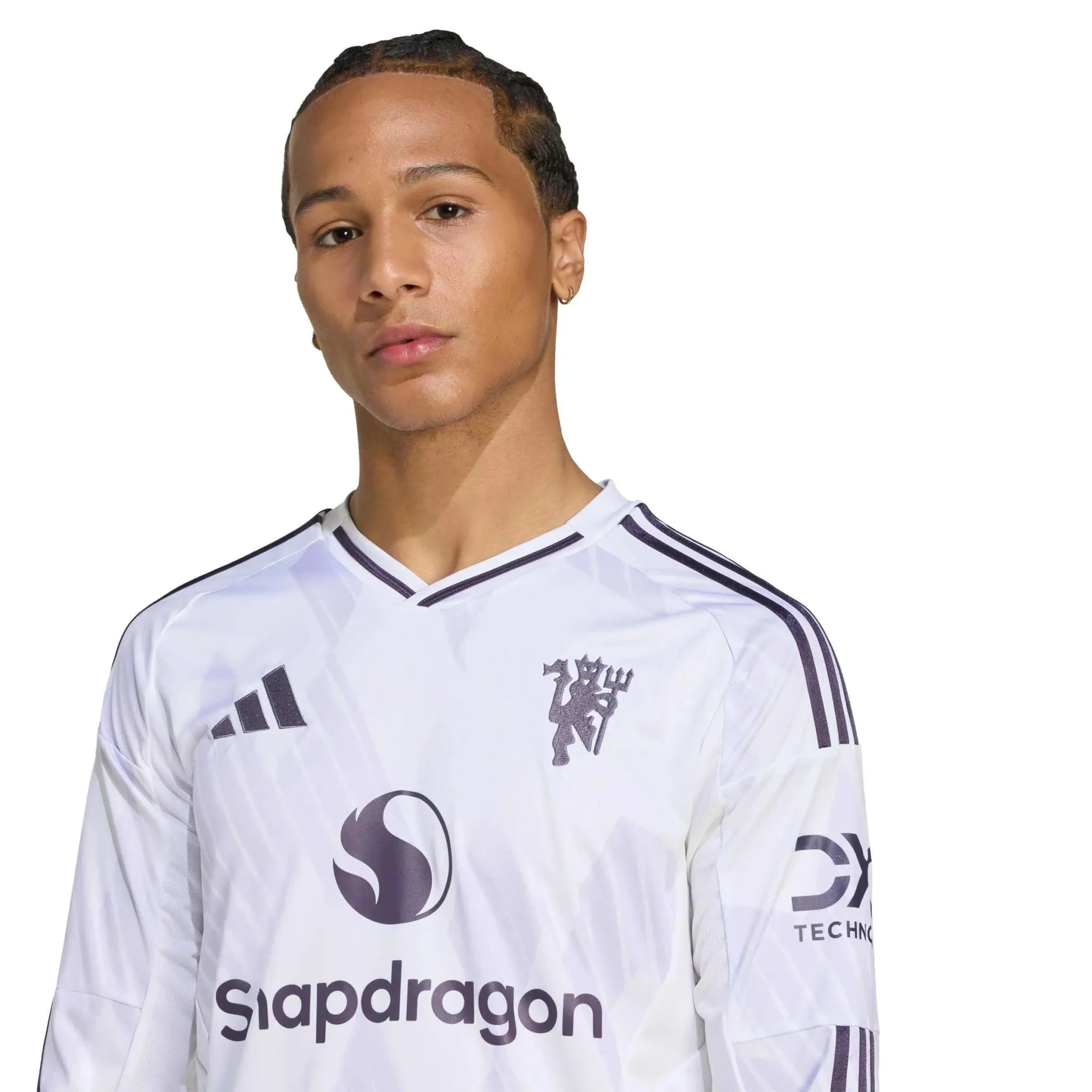 adidas 2025-26 Manchester United Men's Stadium Away Long-Sleeve Soccer Jersey - Image 5